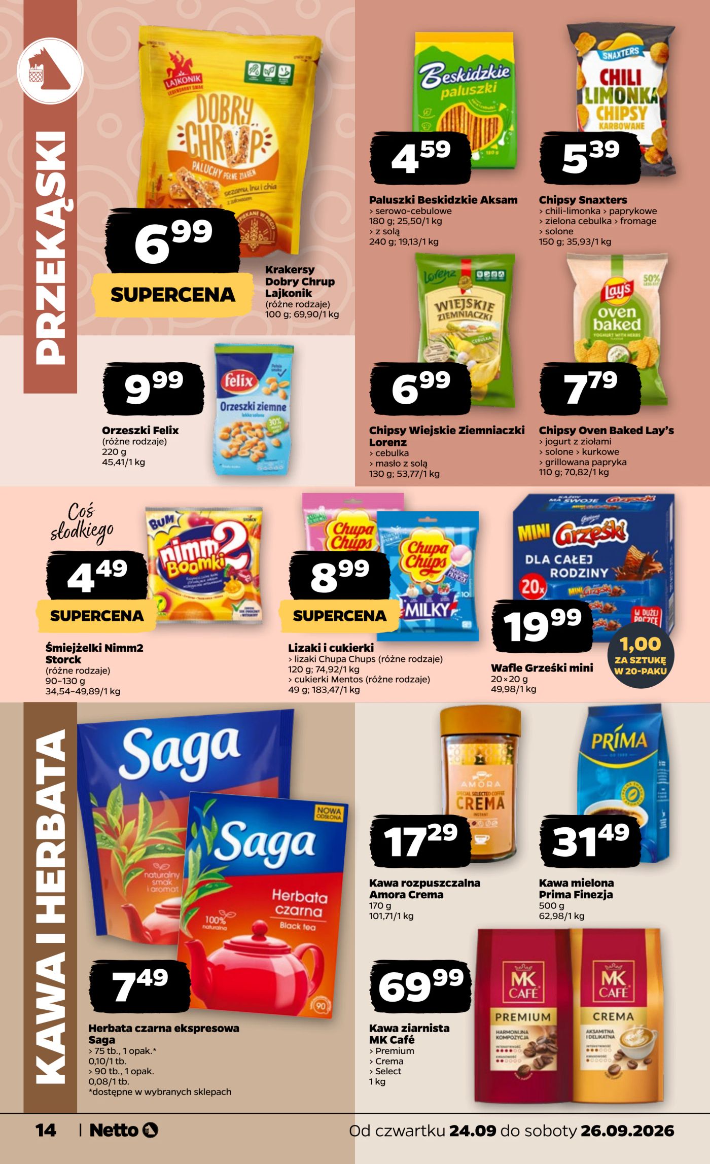 netto - Nowa gazetka Netto - Food ważna od 24.09.2026 do 26.09.2026 - page: 14