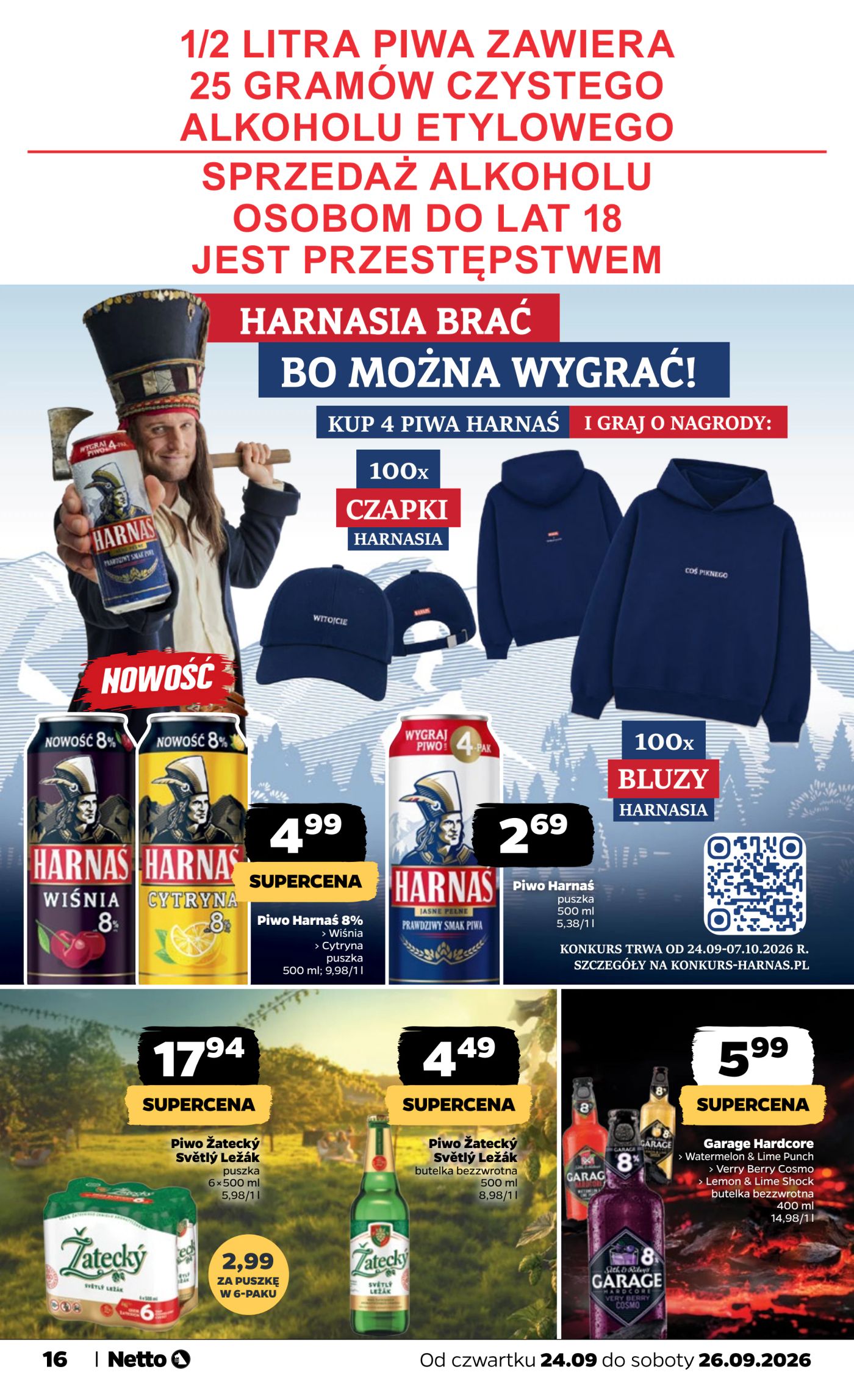 netto - Nowa gazetka Netto - Food ważna od 24.09.2026 do 26.09.2026 - page: 16