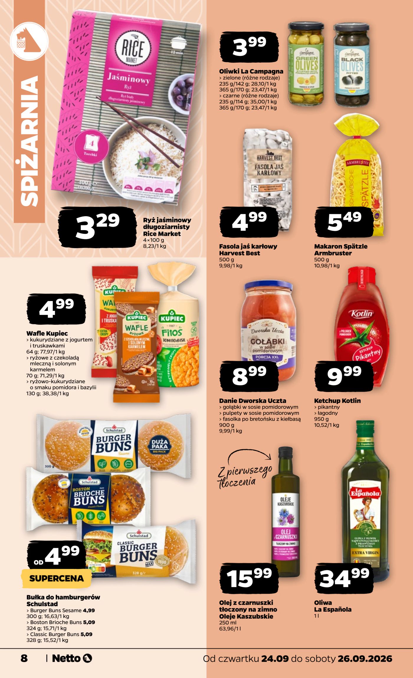 netto - Nowa gazetka Netto - Food ważna od 24.09.2026 do 26.09.2026 - page: 8