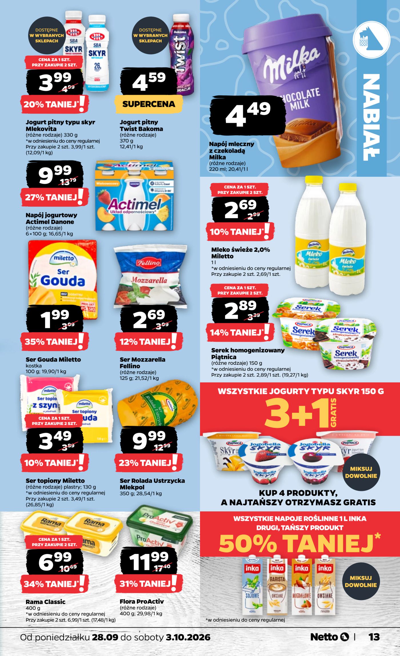 netto - Nowa gazetka Netto ważna od 28.09.2026 do 03.10.2026 - page: 13