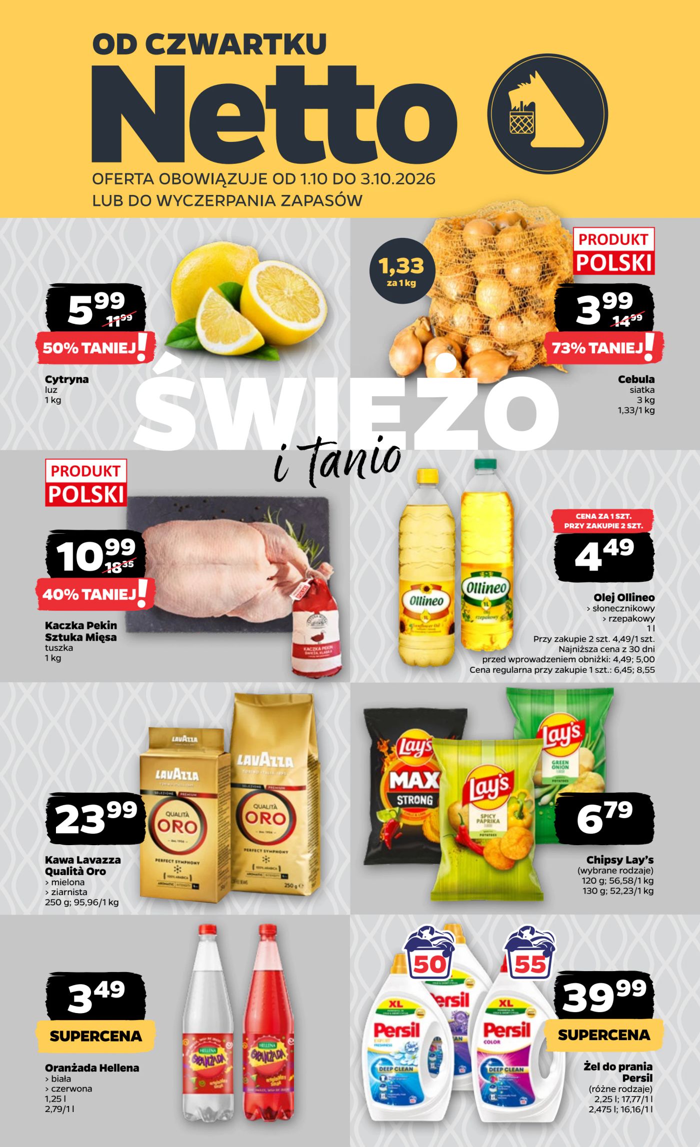 netto - Nowa gazetka Netto - Food ważna od 01.10.2026 do 03.10.2026