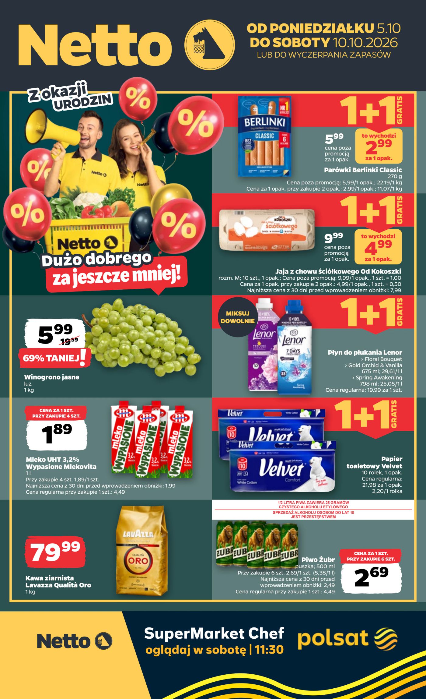 netto - Nowa gazetka Netto - Food ważna od 05.10.2026 do 10.10.2026
