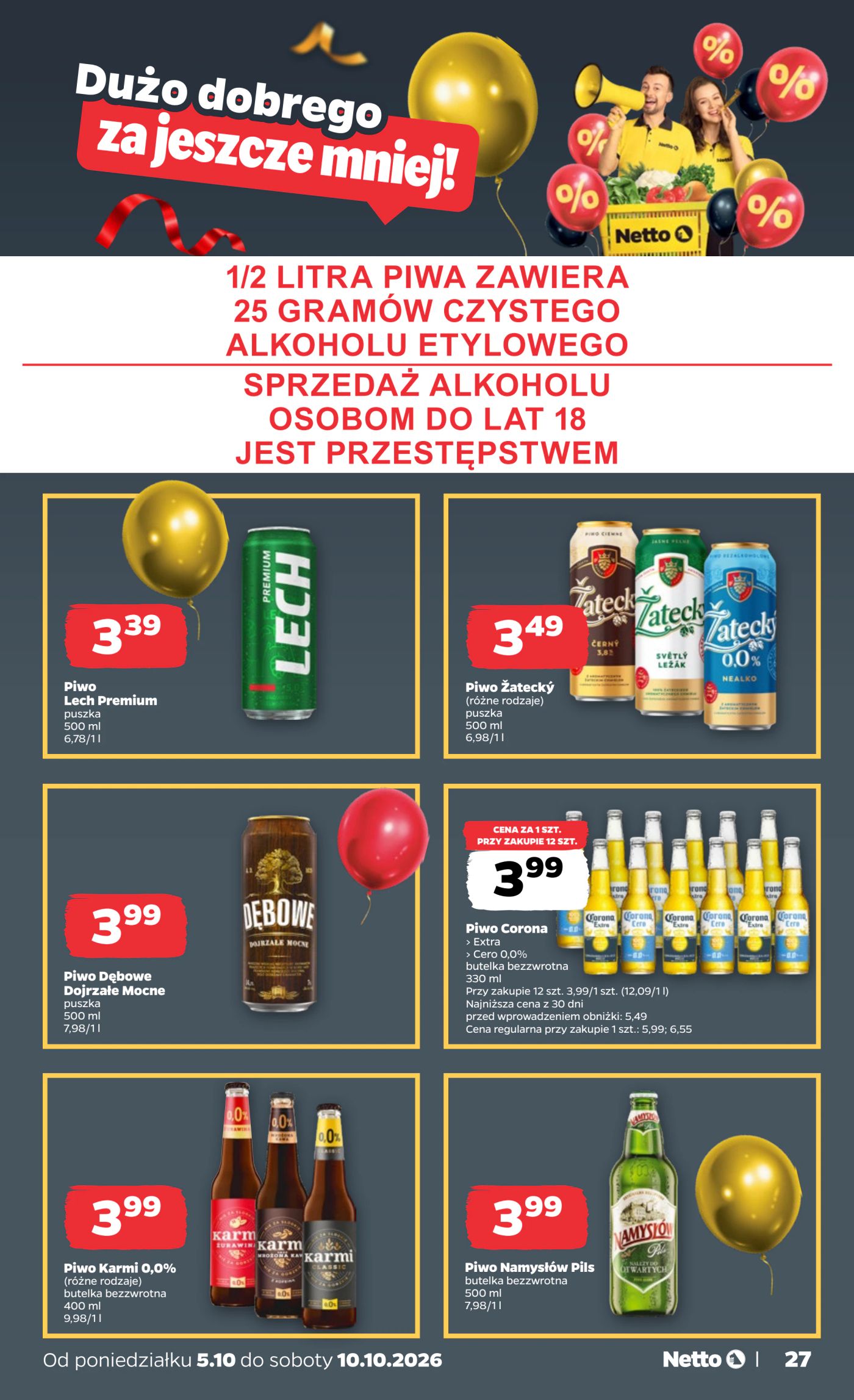 netto - Nowa gazetka Netto - Food ważna od 05.10.2026 do 10.10.2026 - page: 27