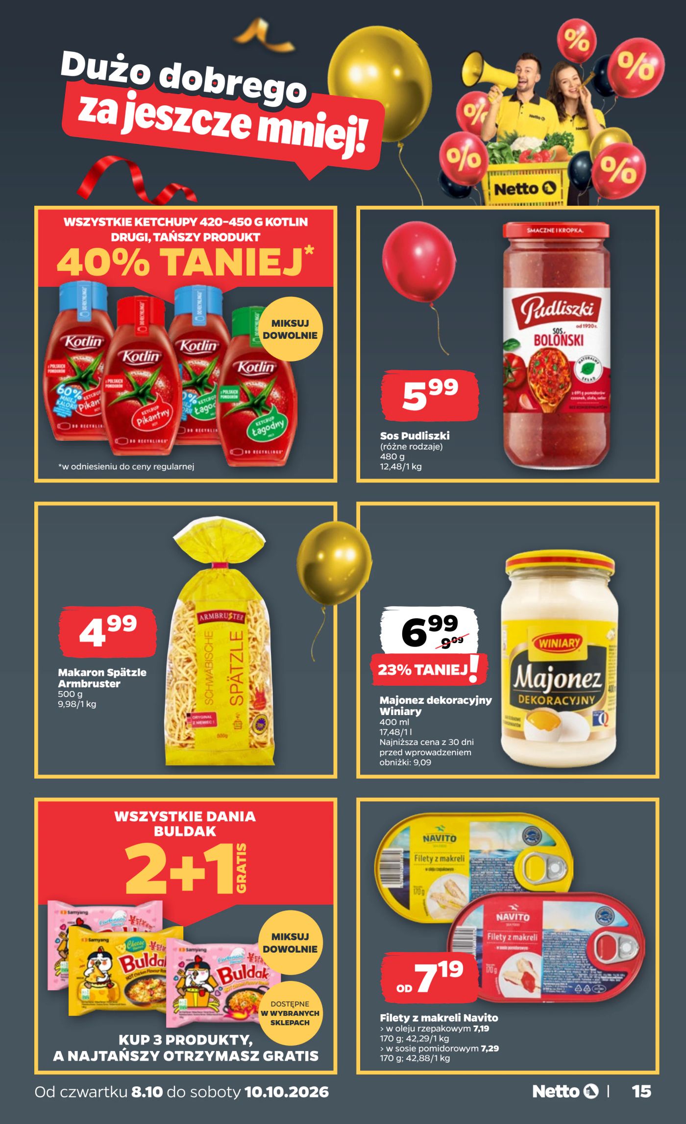 netto - Nowa gazetka Netto - Food ważna od 08.10.2026 do 10.10.2026 - page: 15