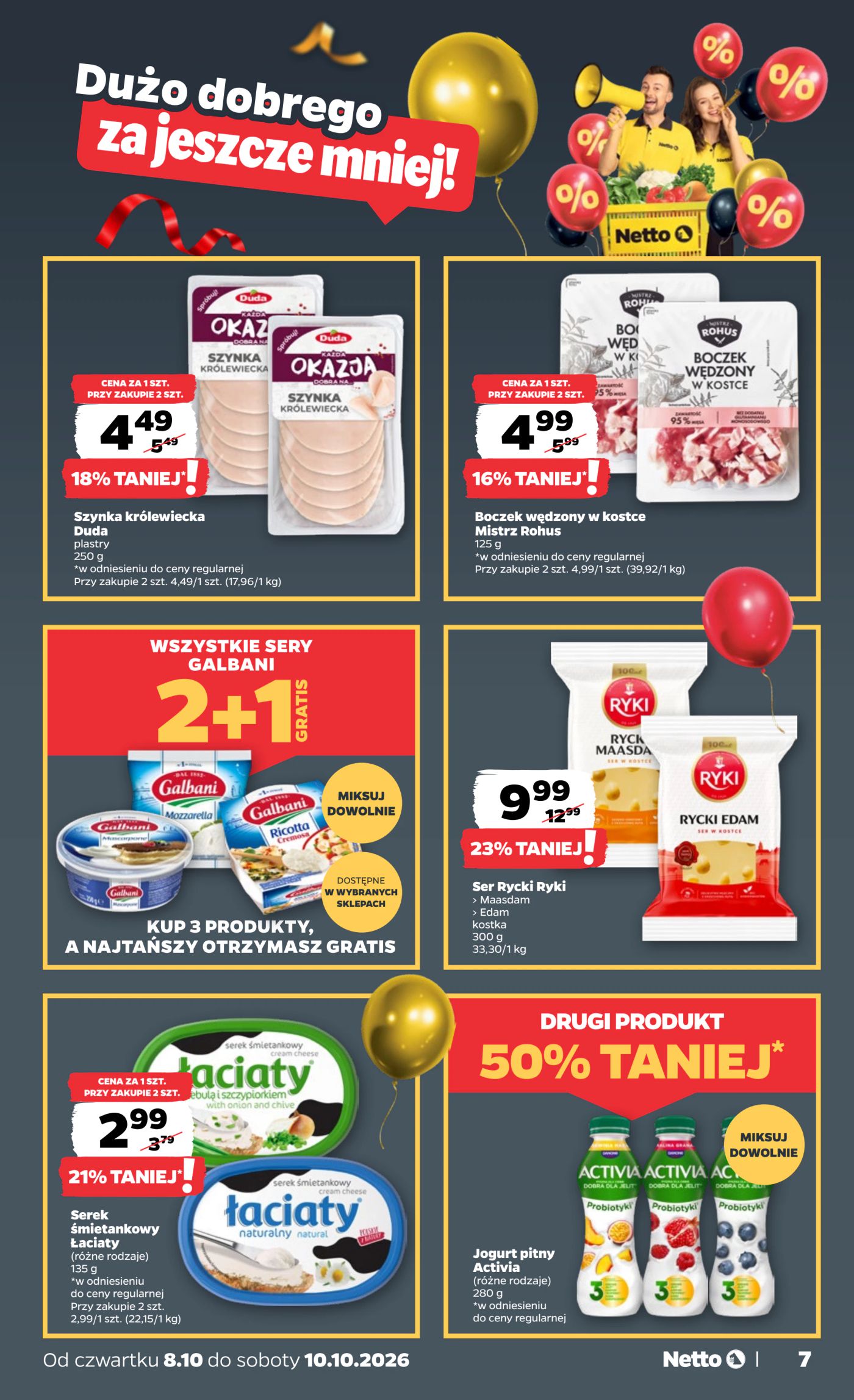 netto - Nowa gazetka Netto - Food ważna od 08.10.2026 do 10.10.2026 - page: 7