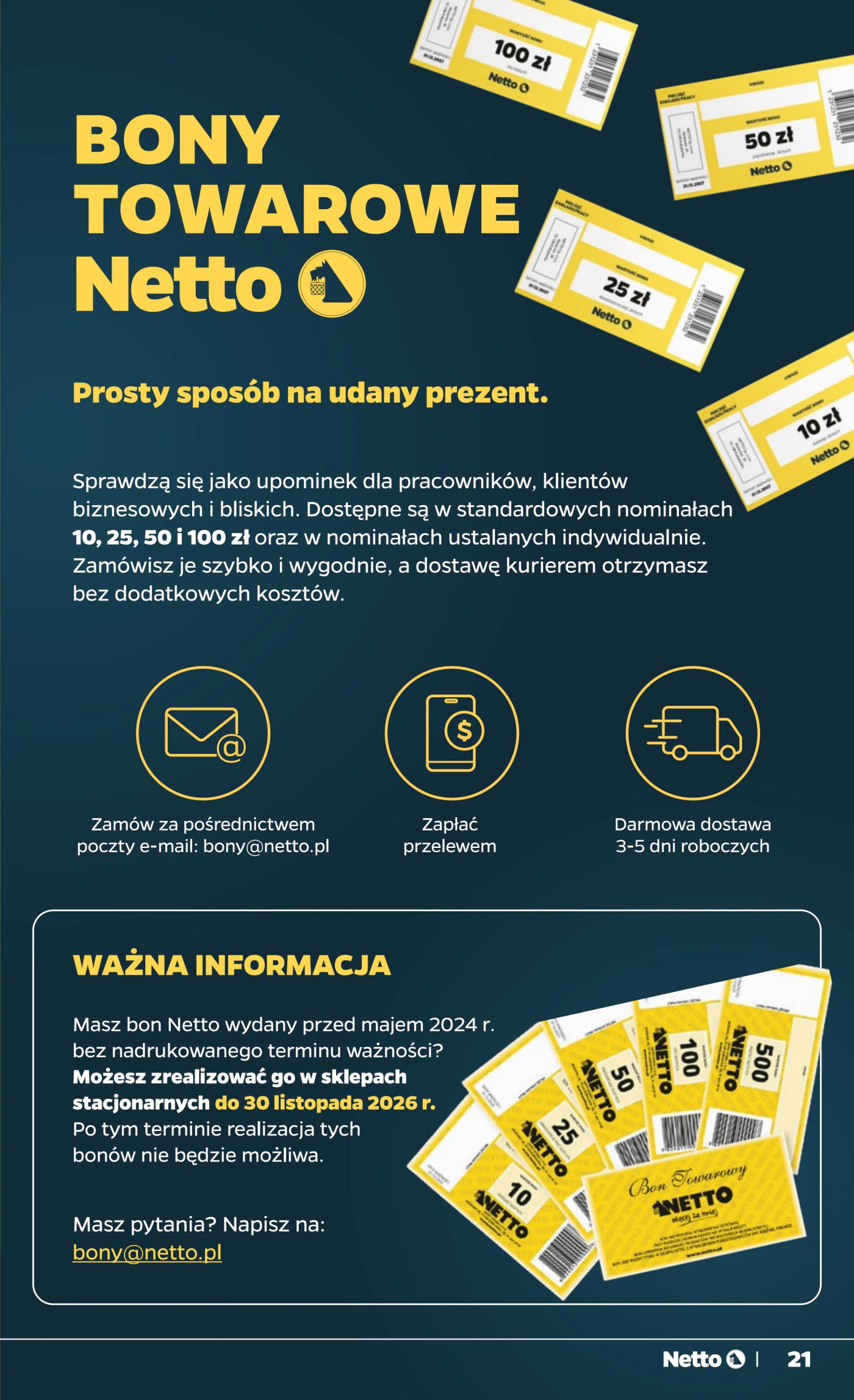 netto - Nowa gazetka Netto - Food ważna od 08.10.2026 do 10.10.2026 - page: 21