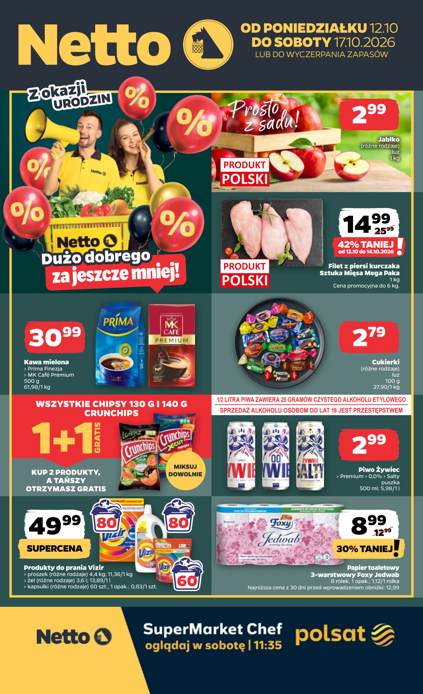 netto - Nowa gazetka Netto - Food ważna od 12.10.2026 do 17.10.2026 - page: 1