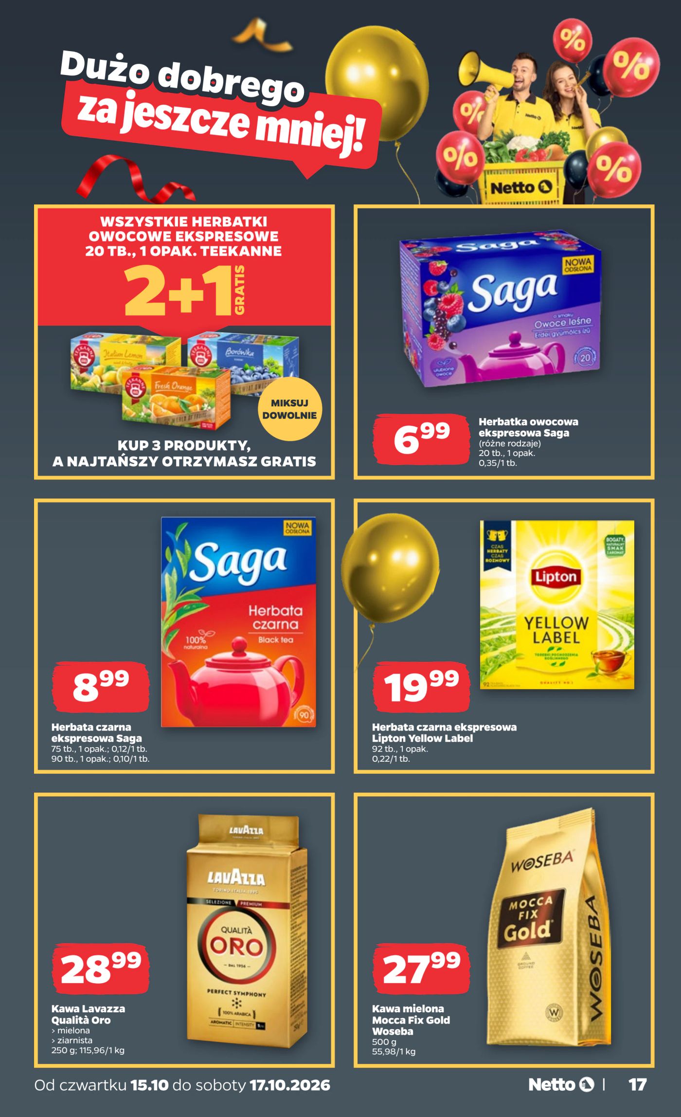 netto - Nowa gazetka Netto - Food ważna od 15.10.2026 do 17.10.2026 - page: 17