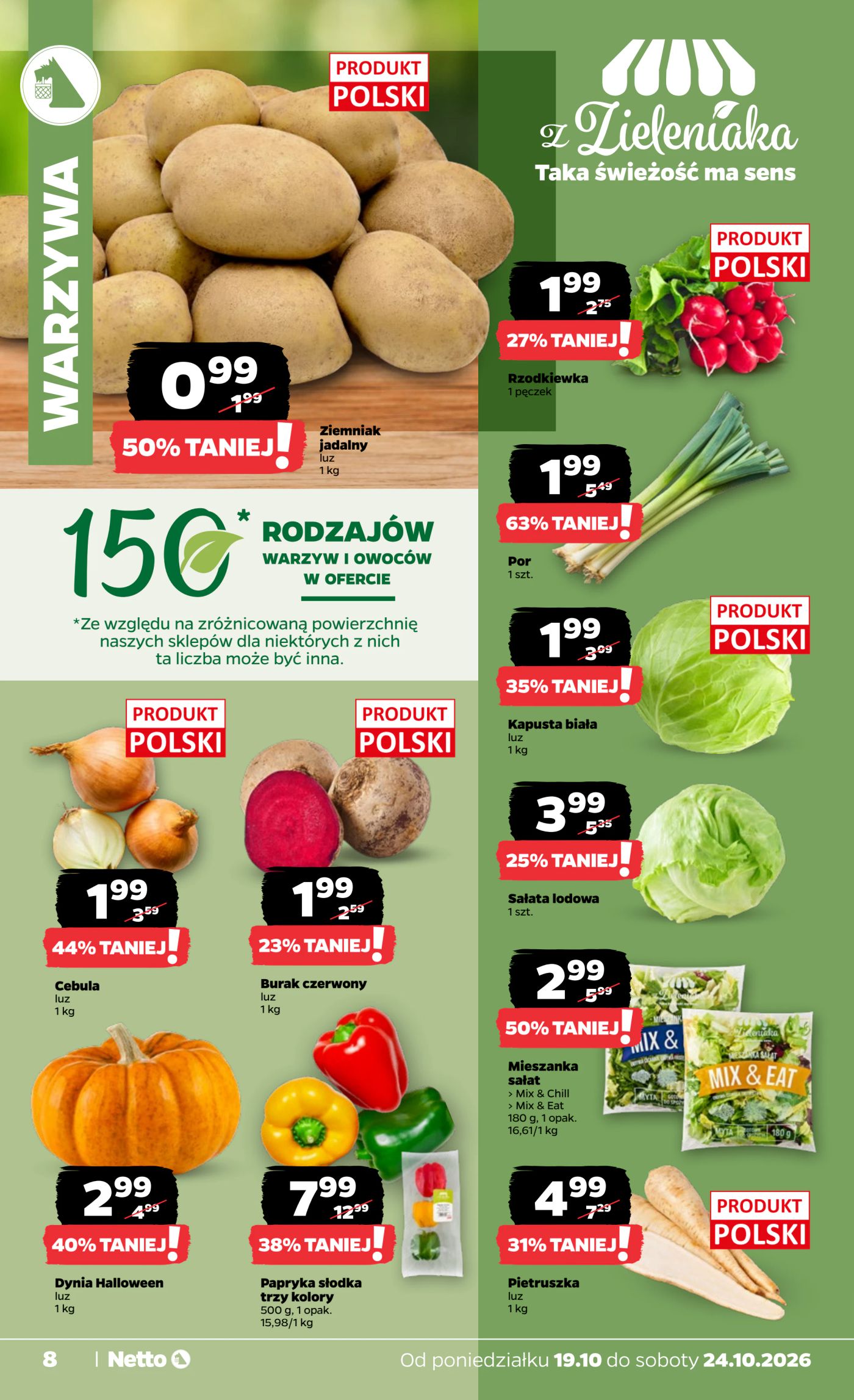 netto - Nowa gazetka Netto - Food ważna od 19.10.2026 do 24.10.2026 - page: 8