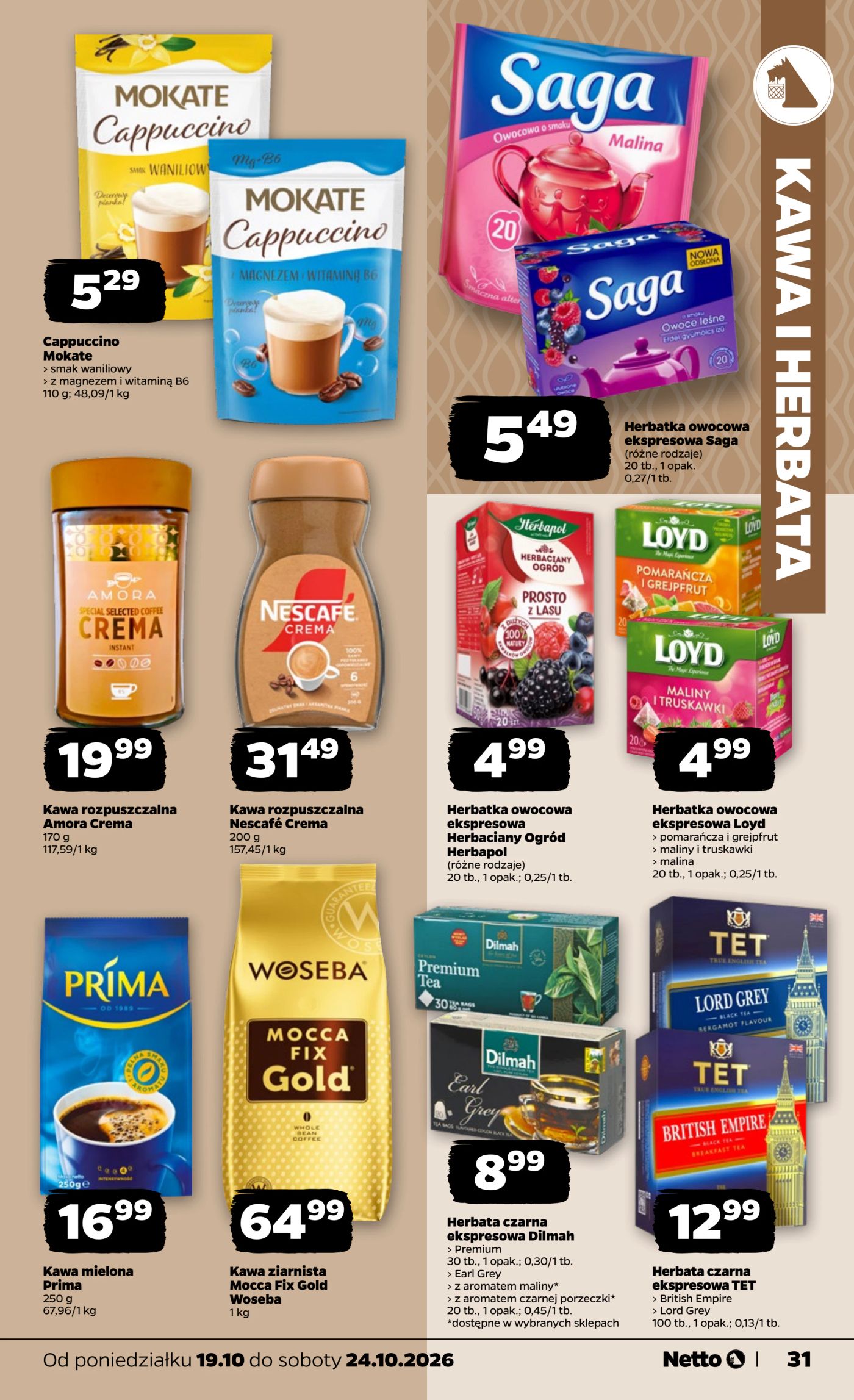 netto - Nowa gazetka Netto - Food ważna od 19.10.2026 do 24.10.2026 - page: 31