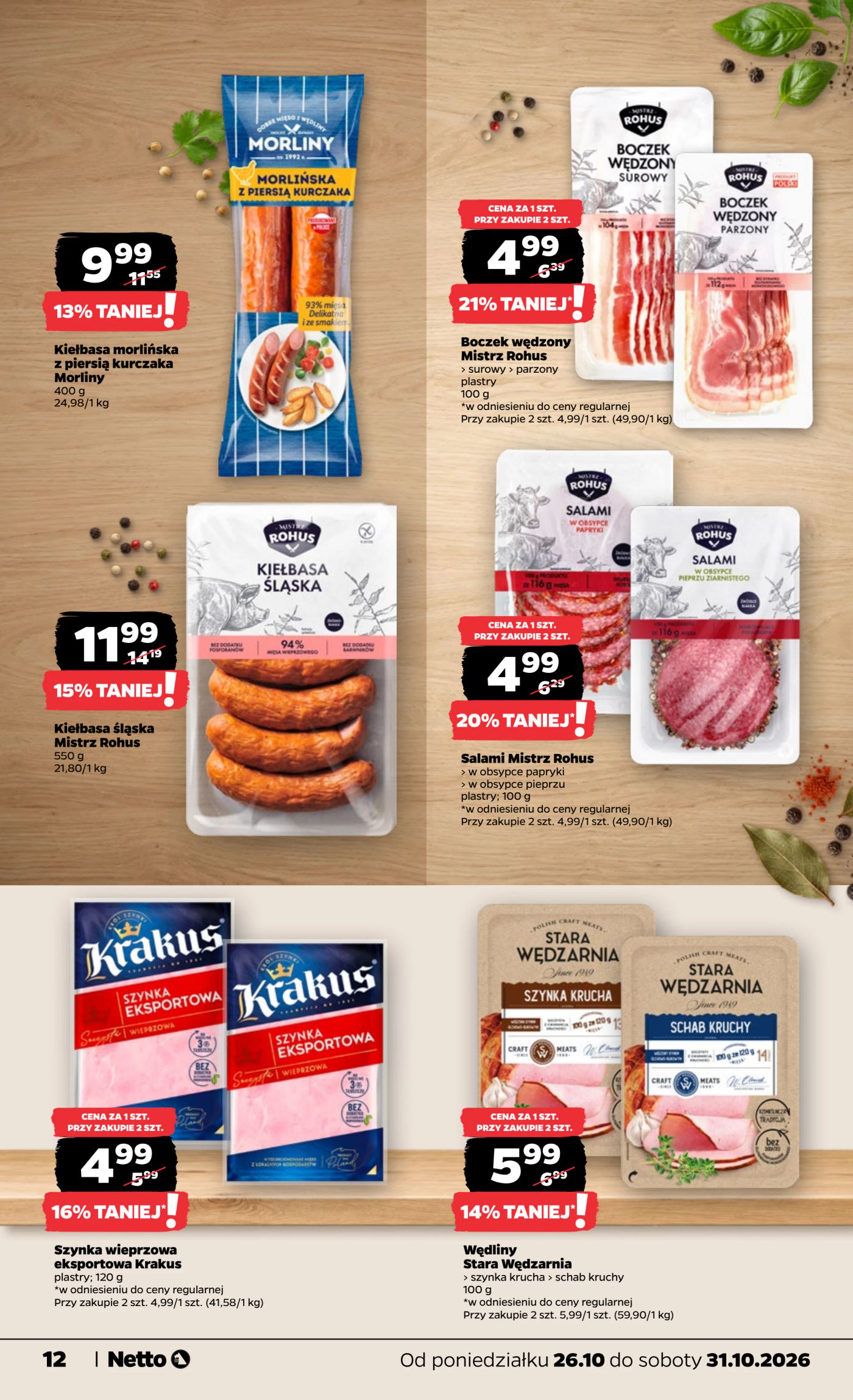 netto - Nowa gazetka Netto - Food ważna od 26.10.2026 do 31.10.2026 - page: 12