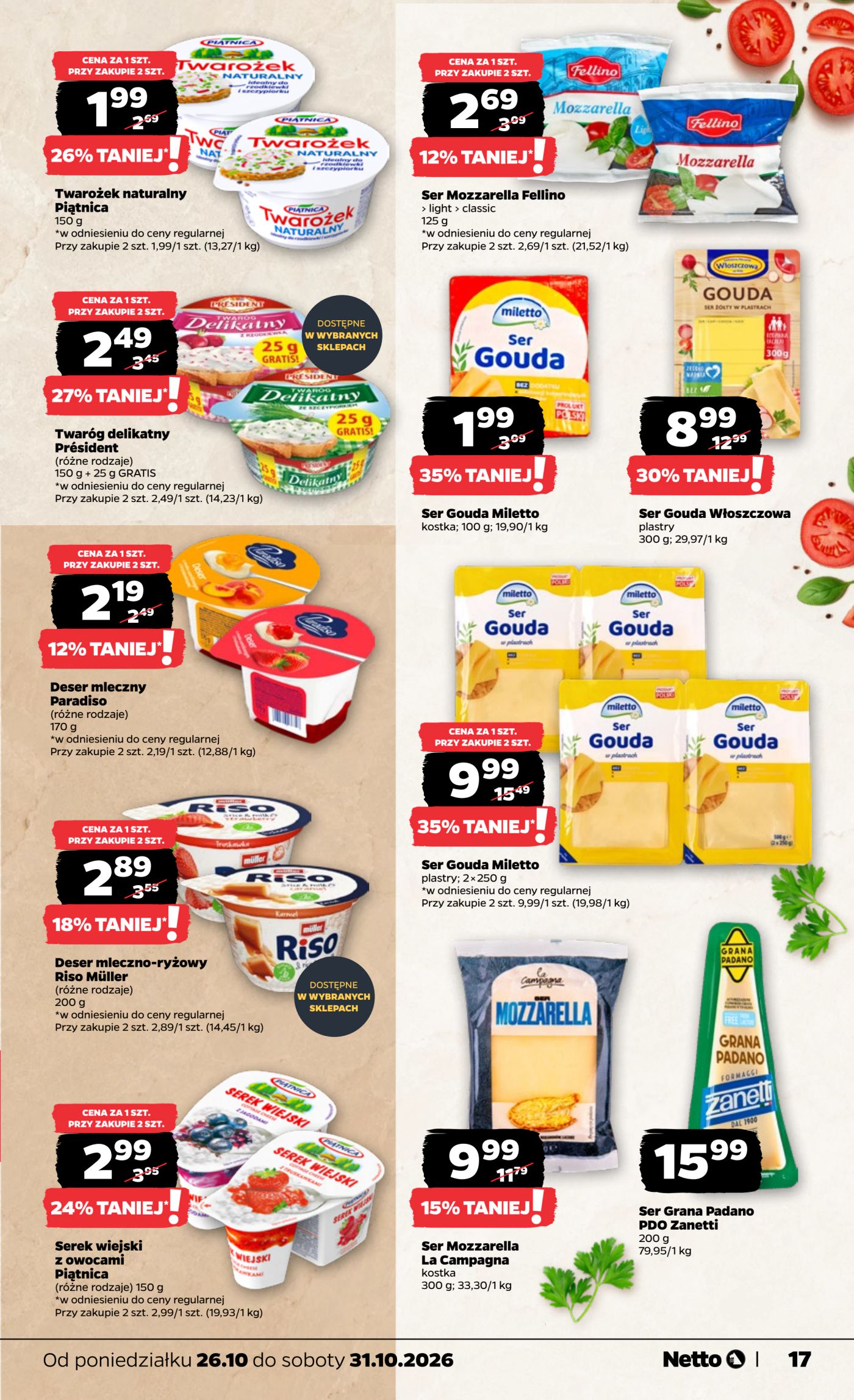netto - Nowa gazetka Netto - Food ważna od 26.10.2026 do 31.10.2026 - page: 17