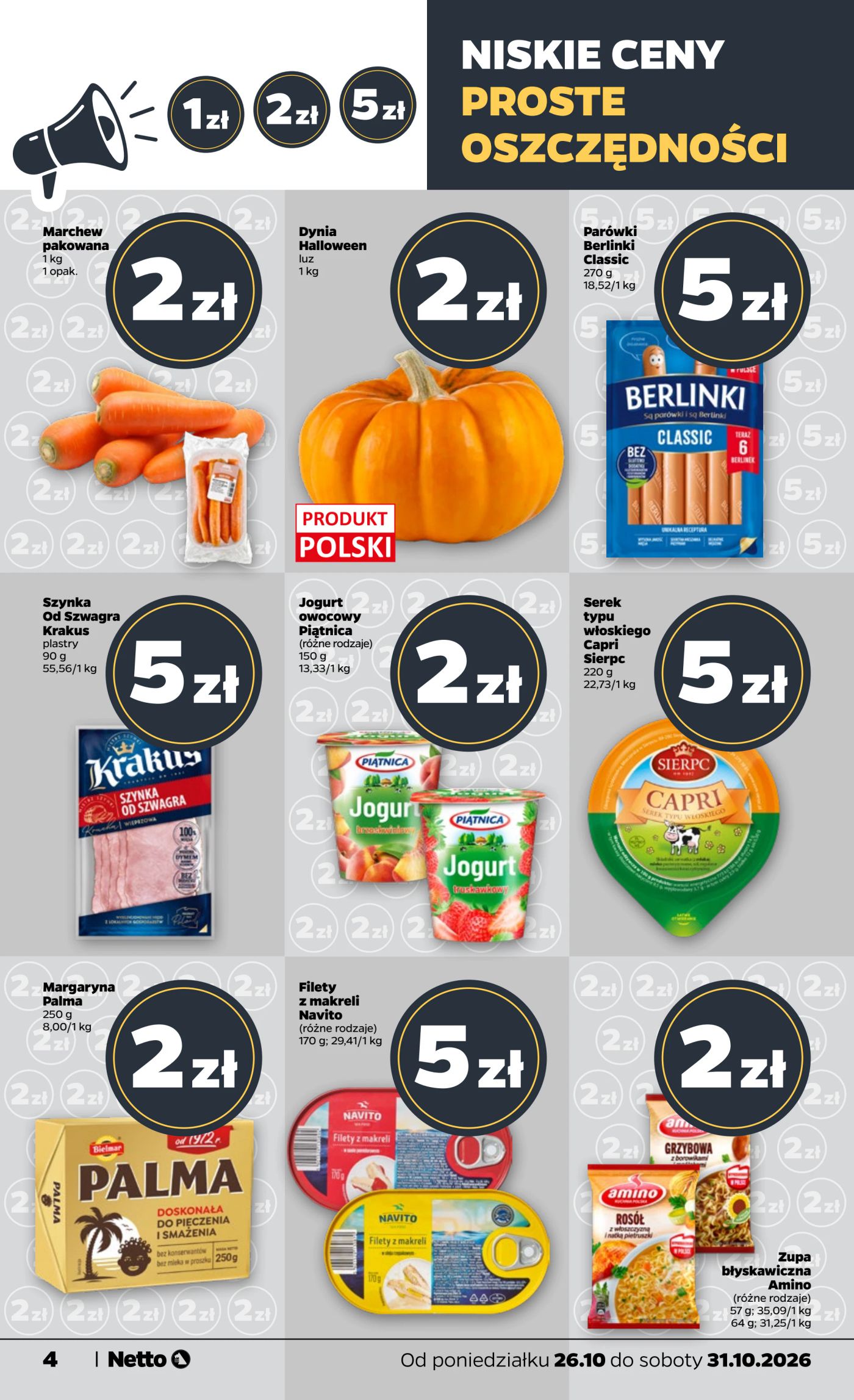 netto - Nowa gazetka Netto - Food ważna od 26.10.2026 do 31.10.2026 - page: 4