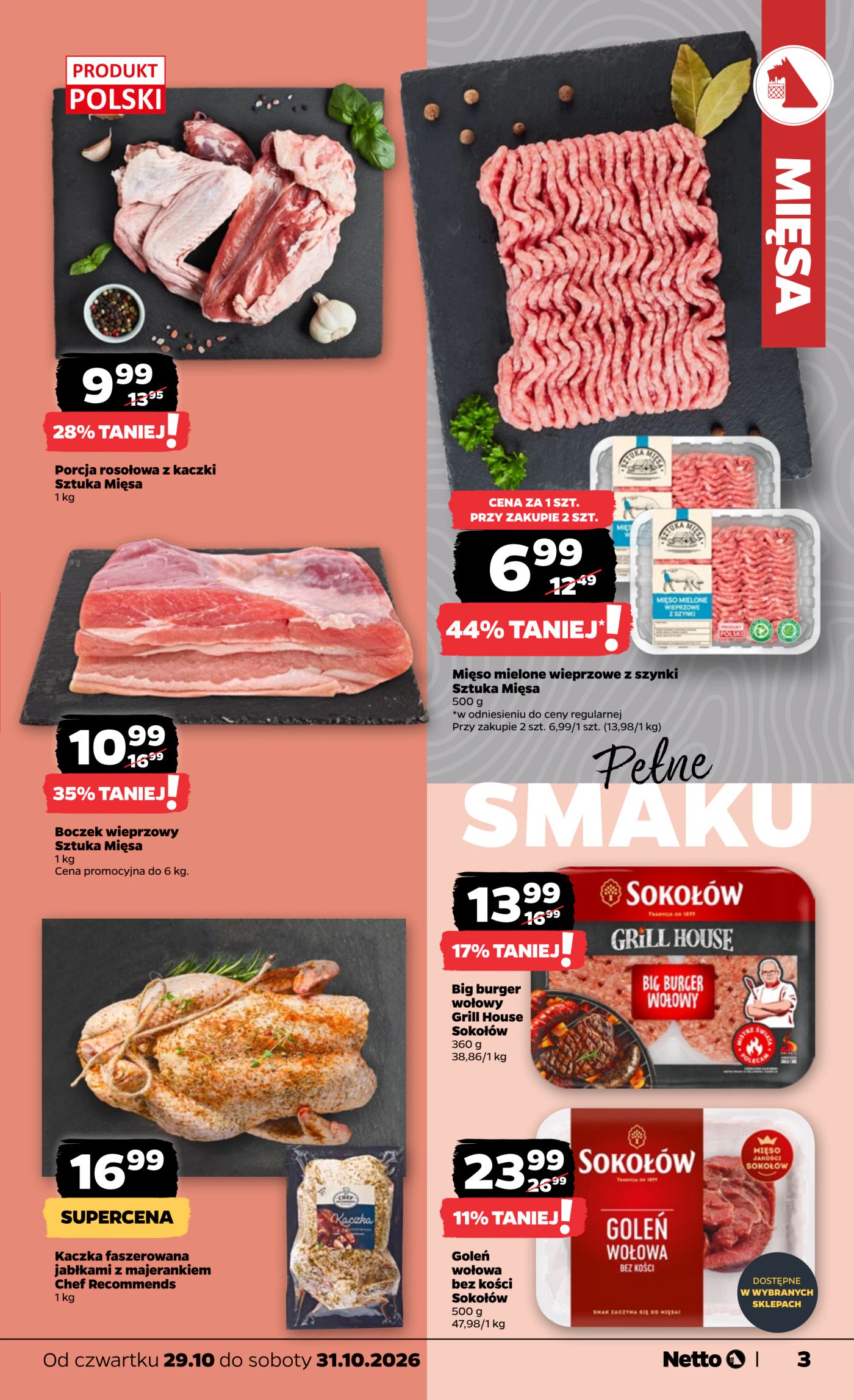 netto - Nowa gazetka Netto - Food ważna od 29.10.2026 do 31.10.2026 - page: 3