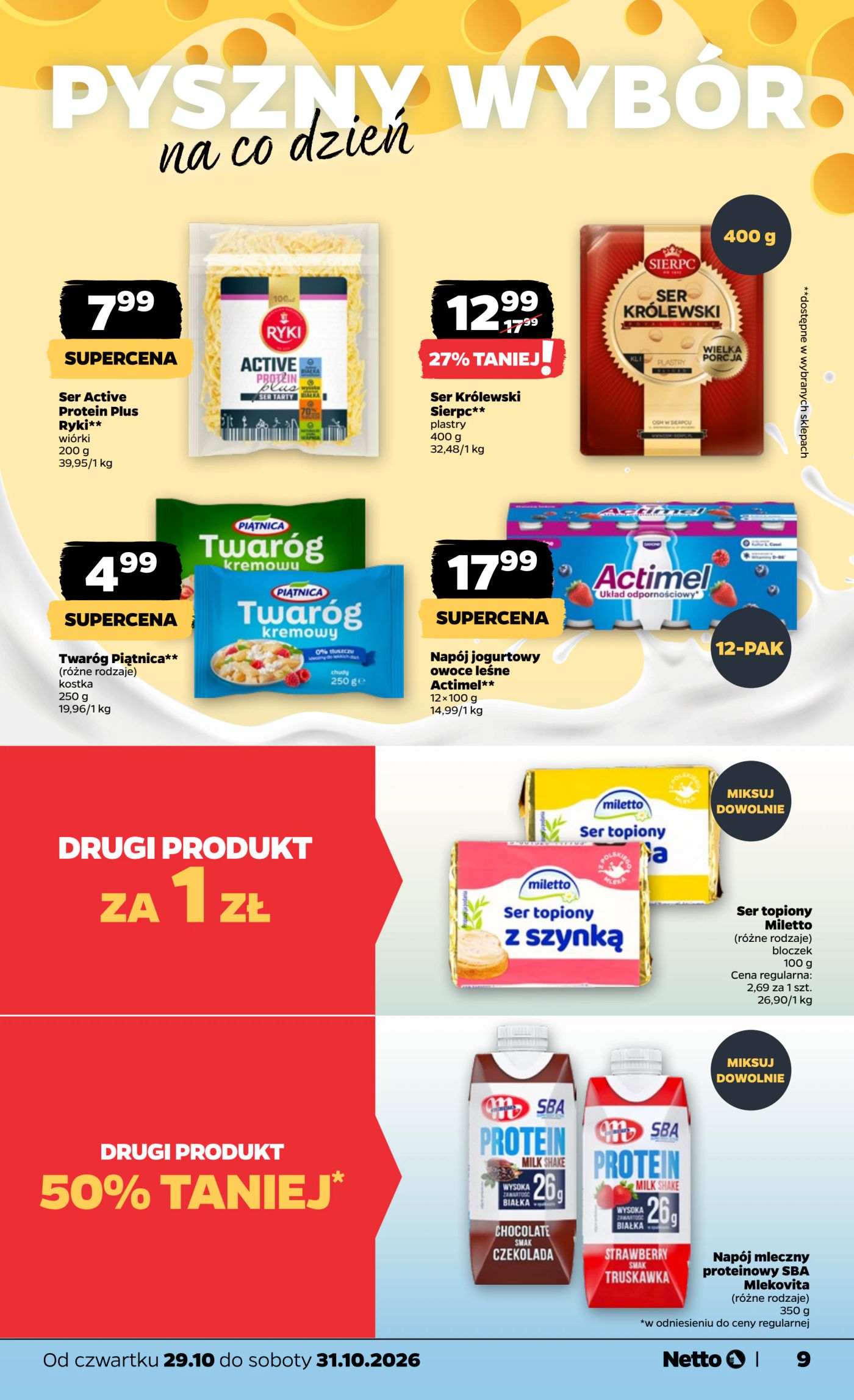 netto - Nowa gazetka Netto - Food ważna od 29.10.2026 do 31.10.2026 - page: 9