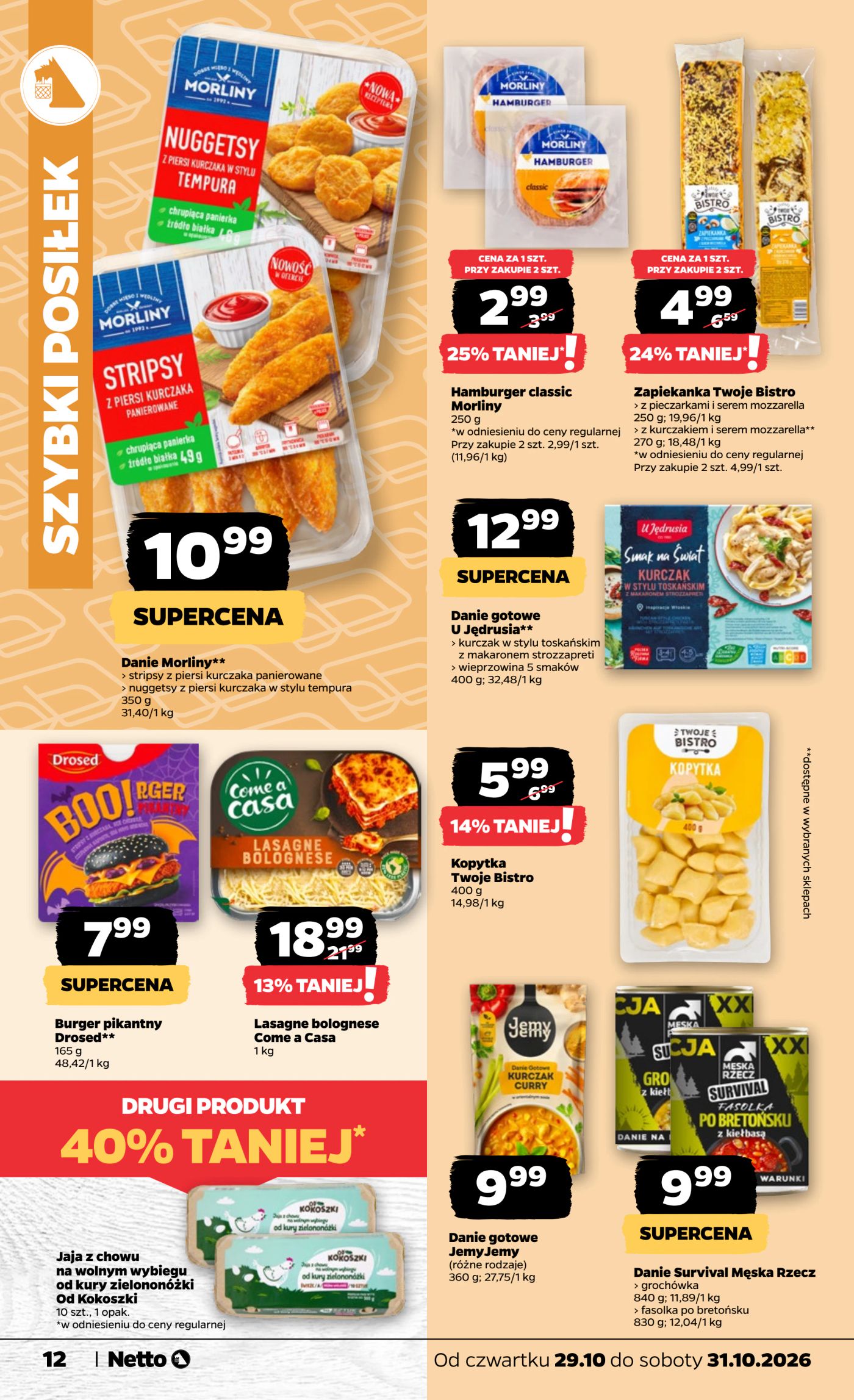 netto - Nowa gazetka Netto - Food ważna od 29.10.2026 do 31.10.2026 - page: 12