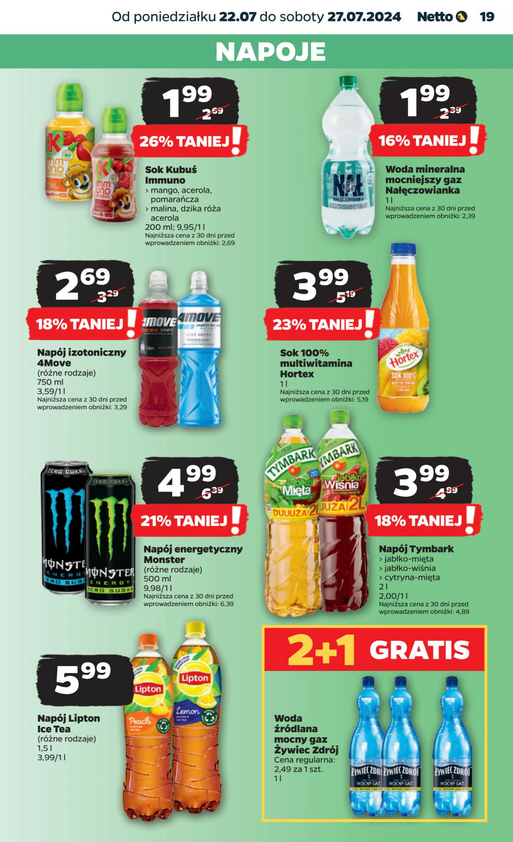 netto - Netto gazetka aktualna ważna od 22.07. - 27.07. - page: 19