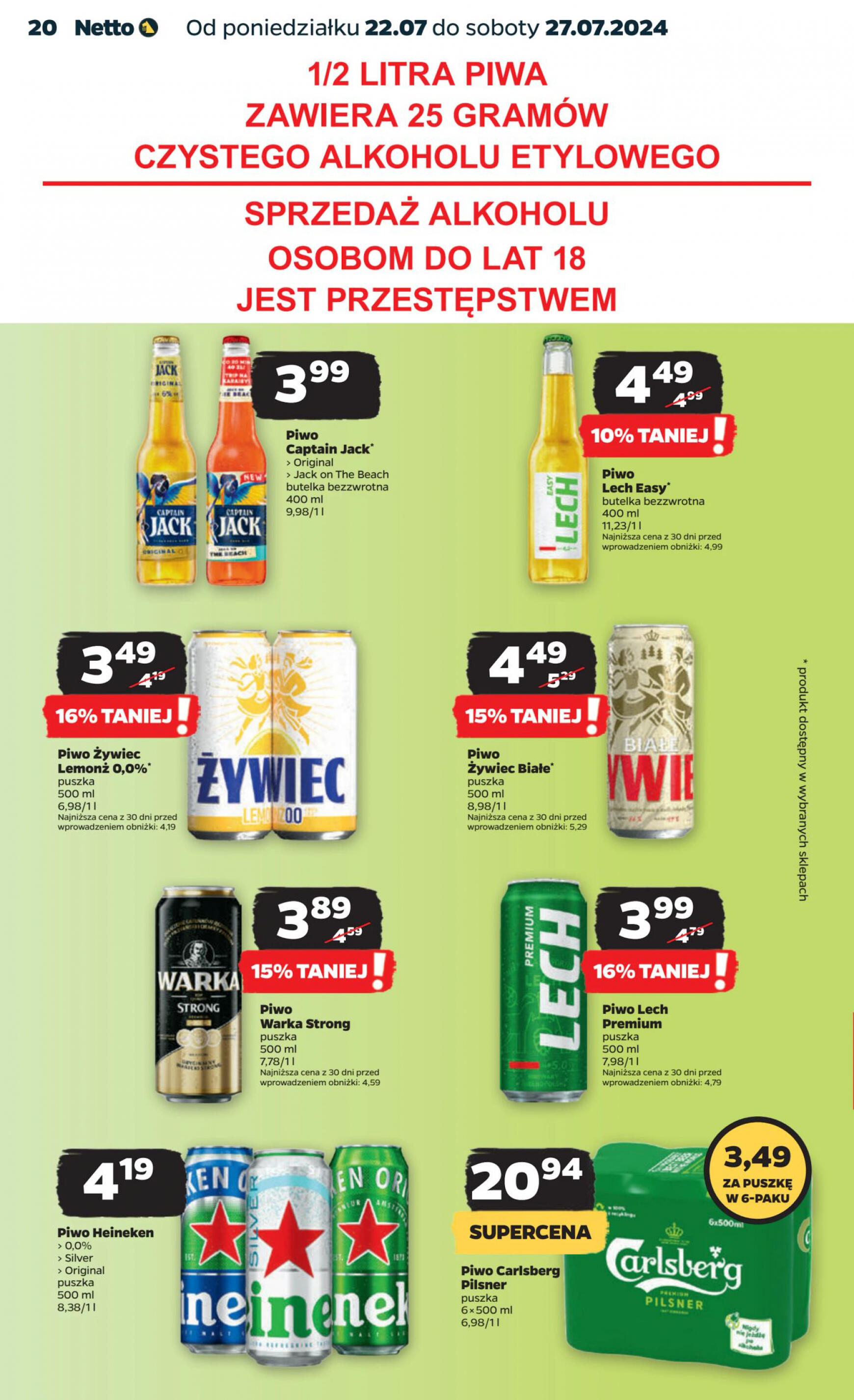 netto - Netto gazetka aktualna ważna od 22.07. - 27.07. - page: 20