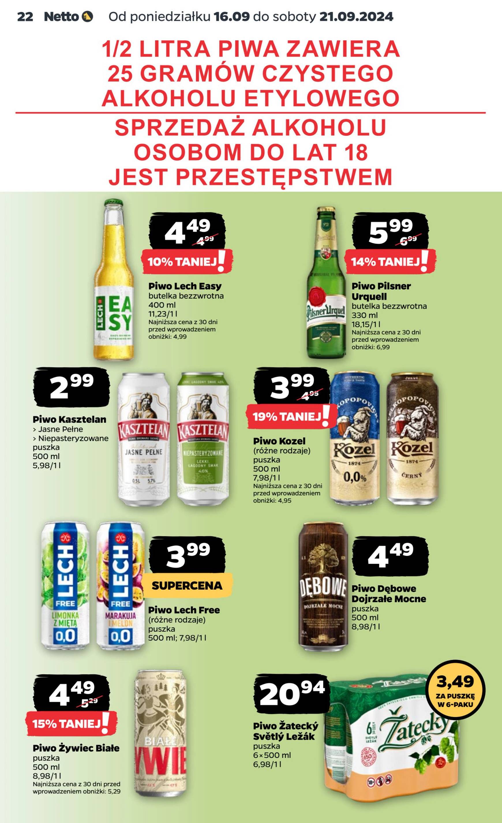 netto - Aktualna Netto gazetka ważna od 16.09. - 21.09. - page: 22