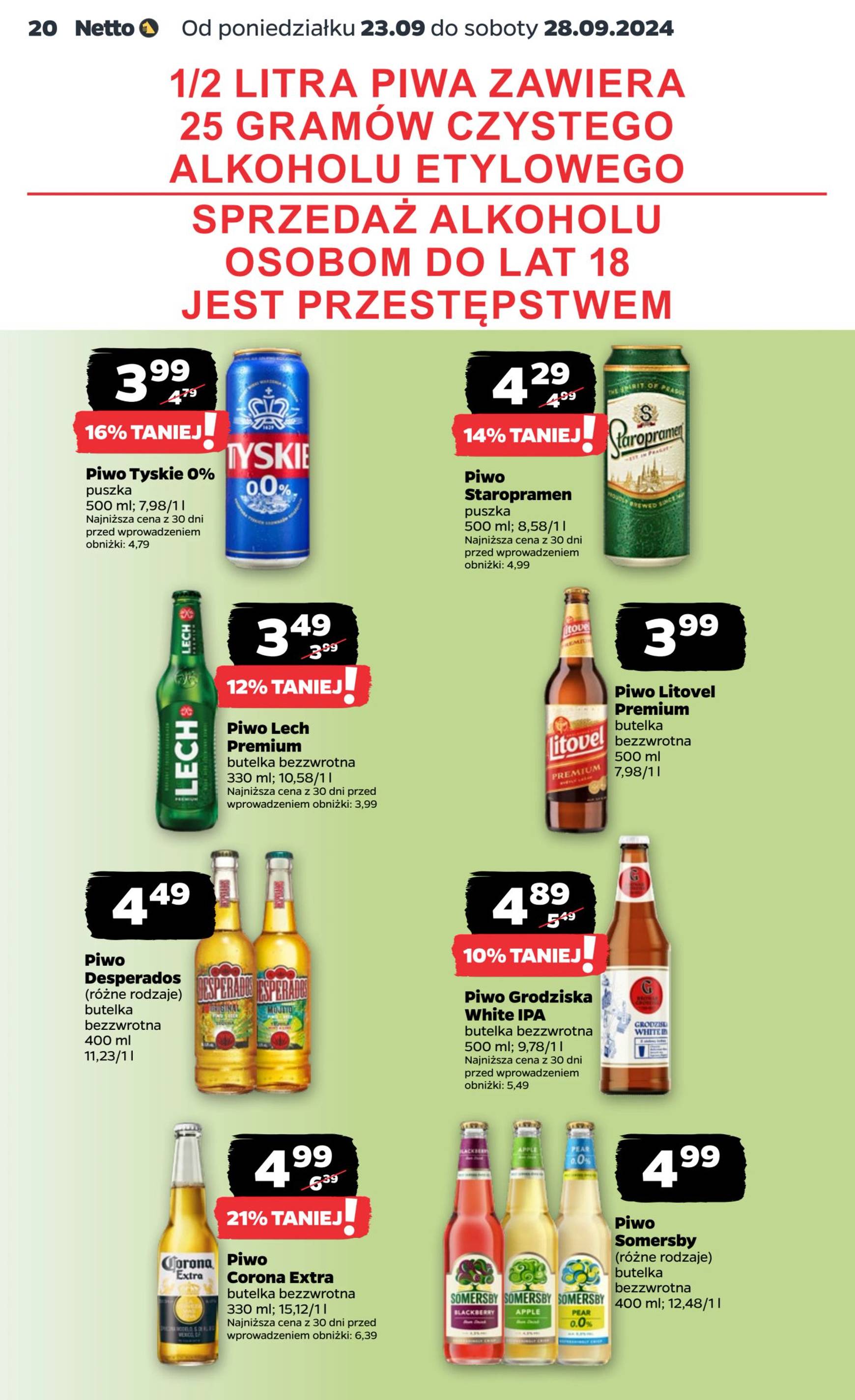 netto - Aktualna Netto gazetka ważna od 23.09. - 28.09. - page: 20