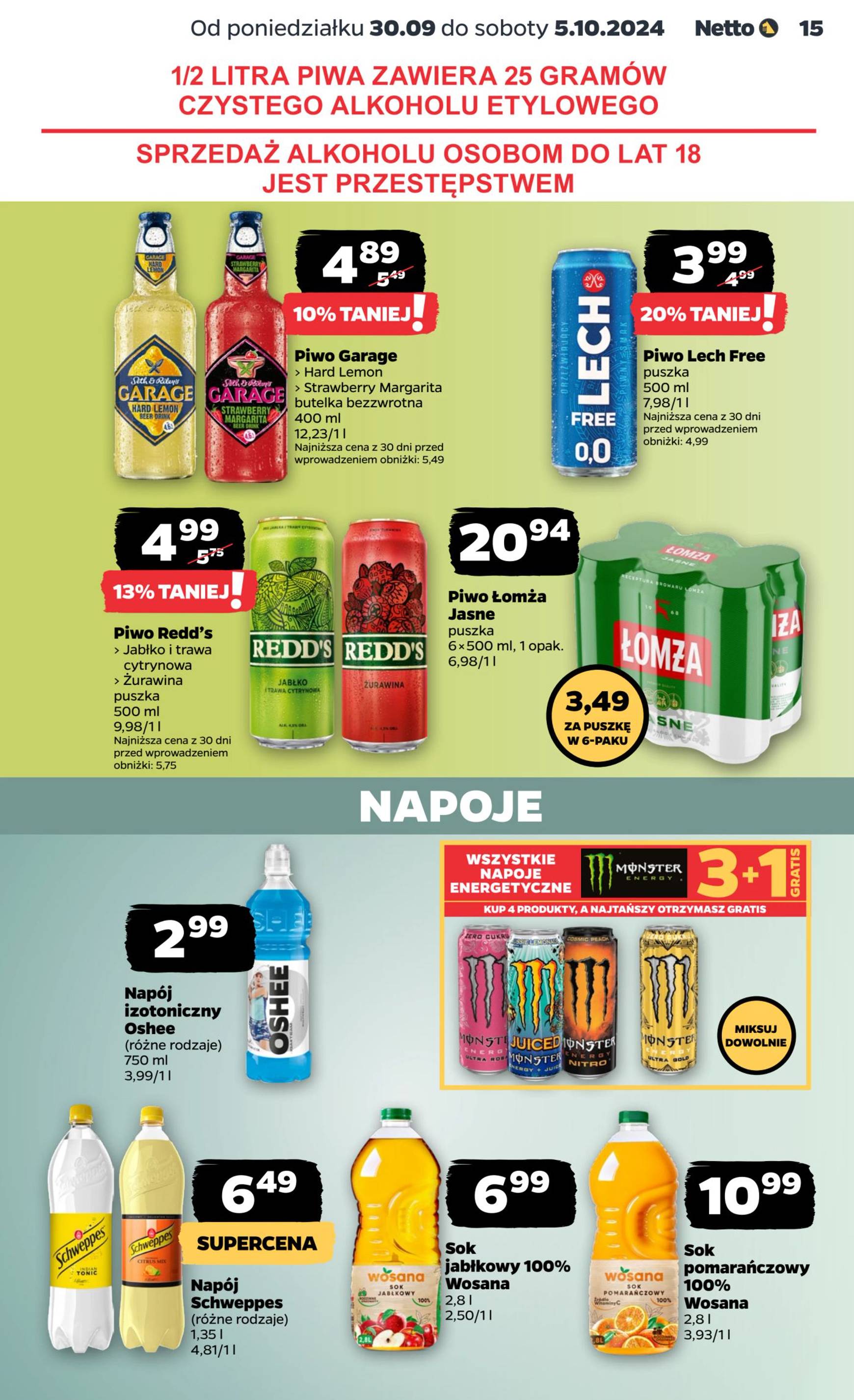 netto - Aktualna Netto gazetka ważna od 30.09. - 05.10. - page: 15