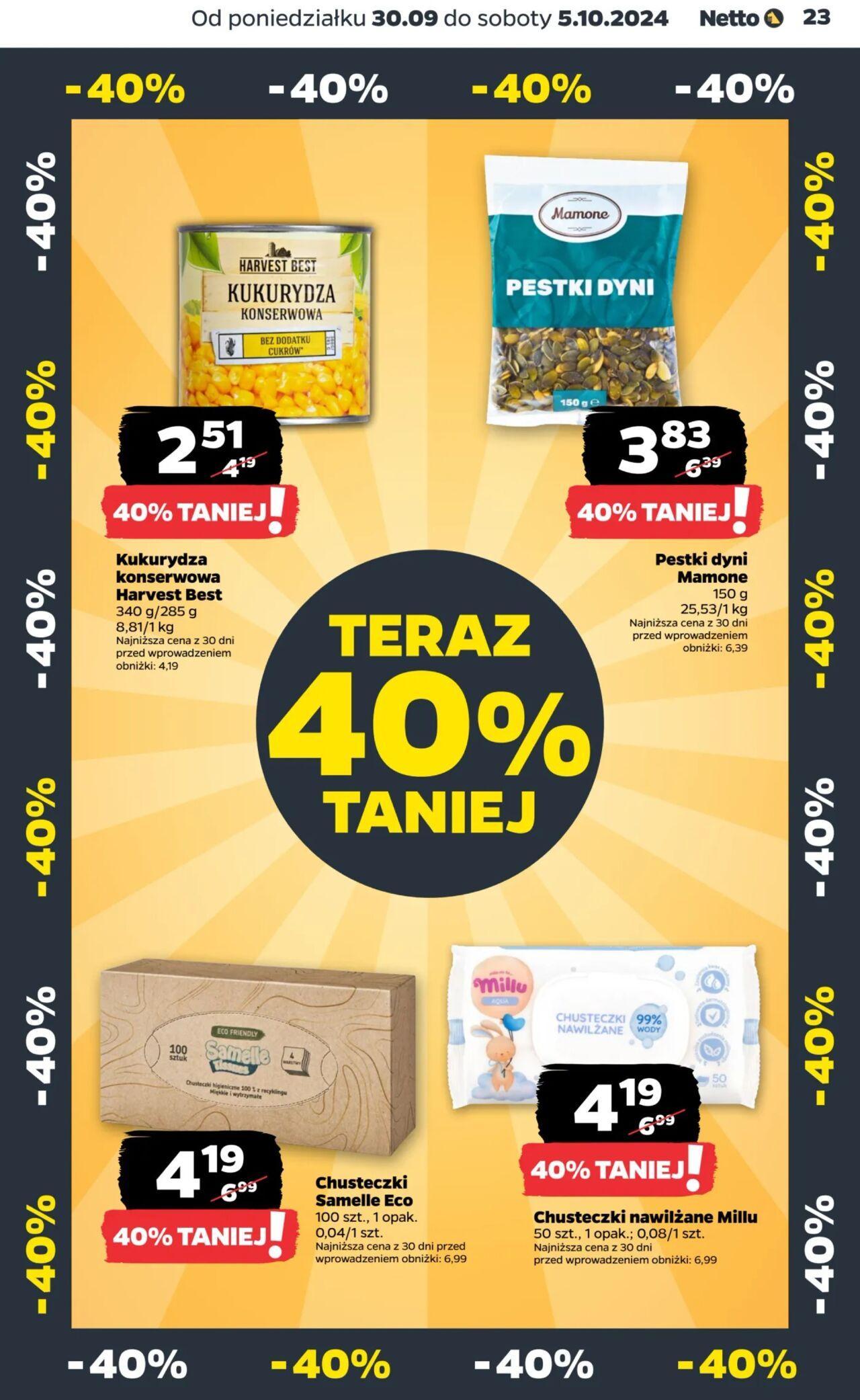 netto - Netto gazetka - Spożywcza 30.09.2024 - 05.10.2024 - page: 23