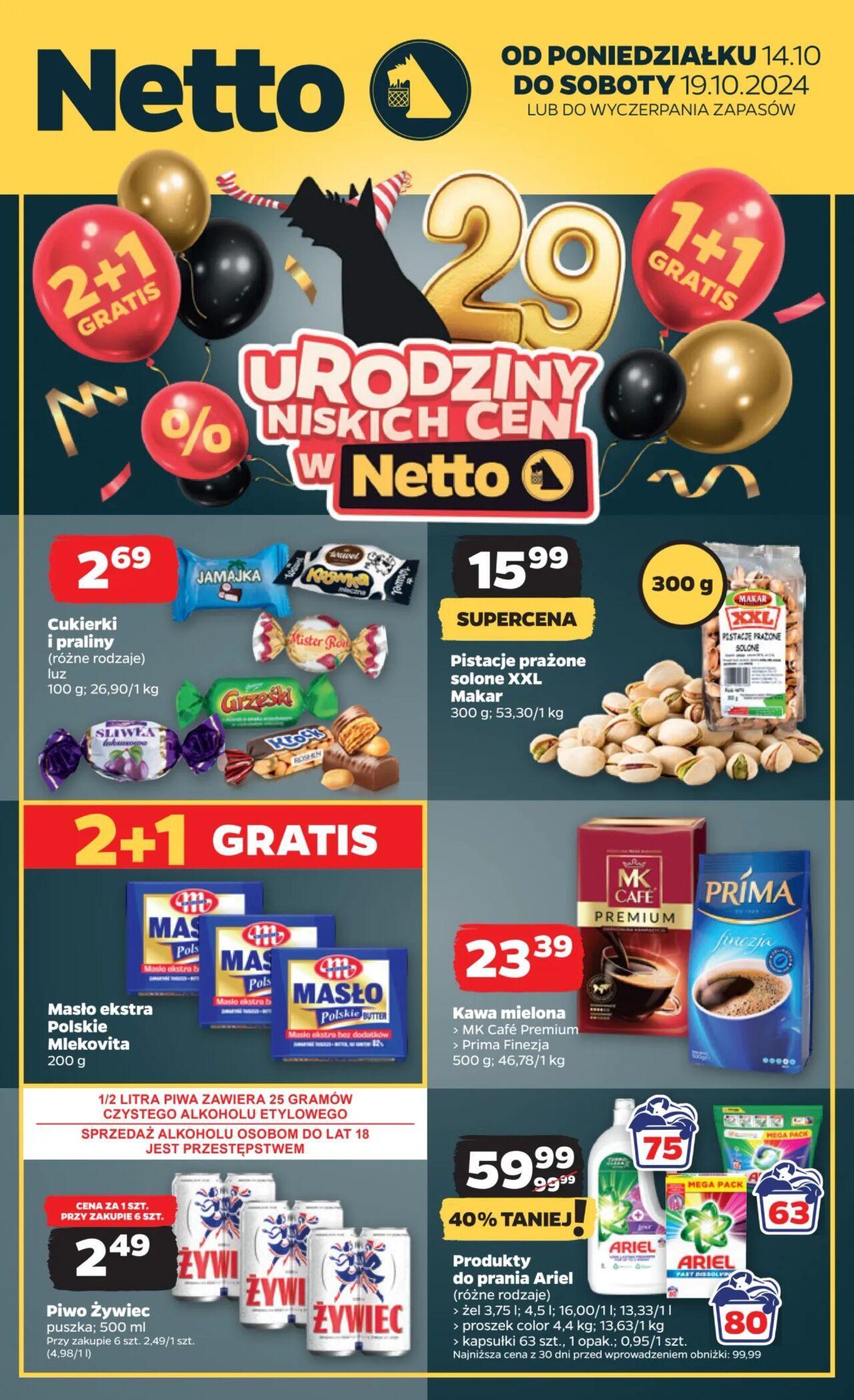 netto - Netto gazetka - Spożywcza 14.10.2024 - 19.10.2024 - page: 1