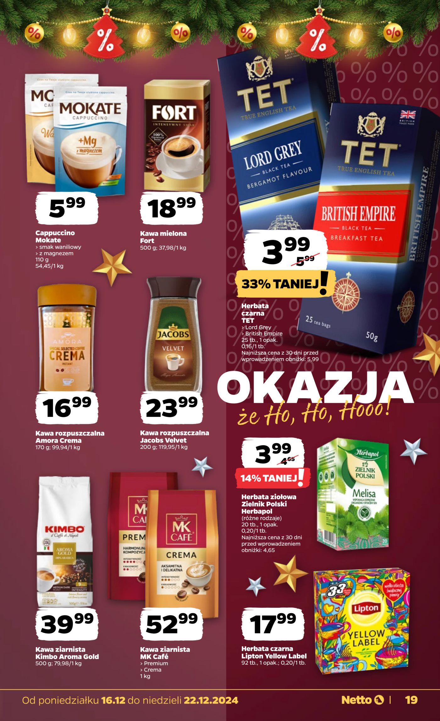 netto - Netto gazetka ważna od 16.12. - 22.12. - page: 19