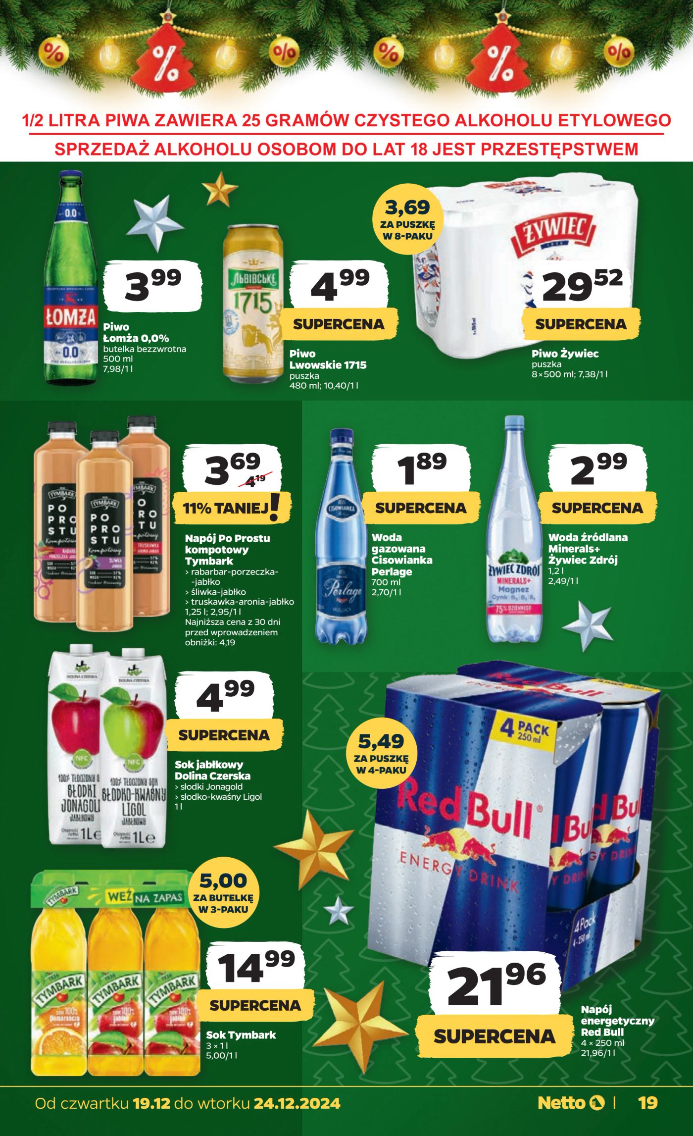 netto - Netto gazetka ważna od 19.12. - 24.12. - page: 19