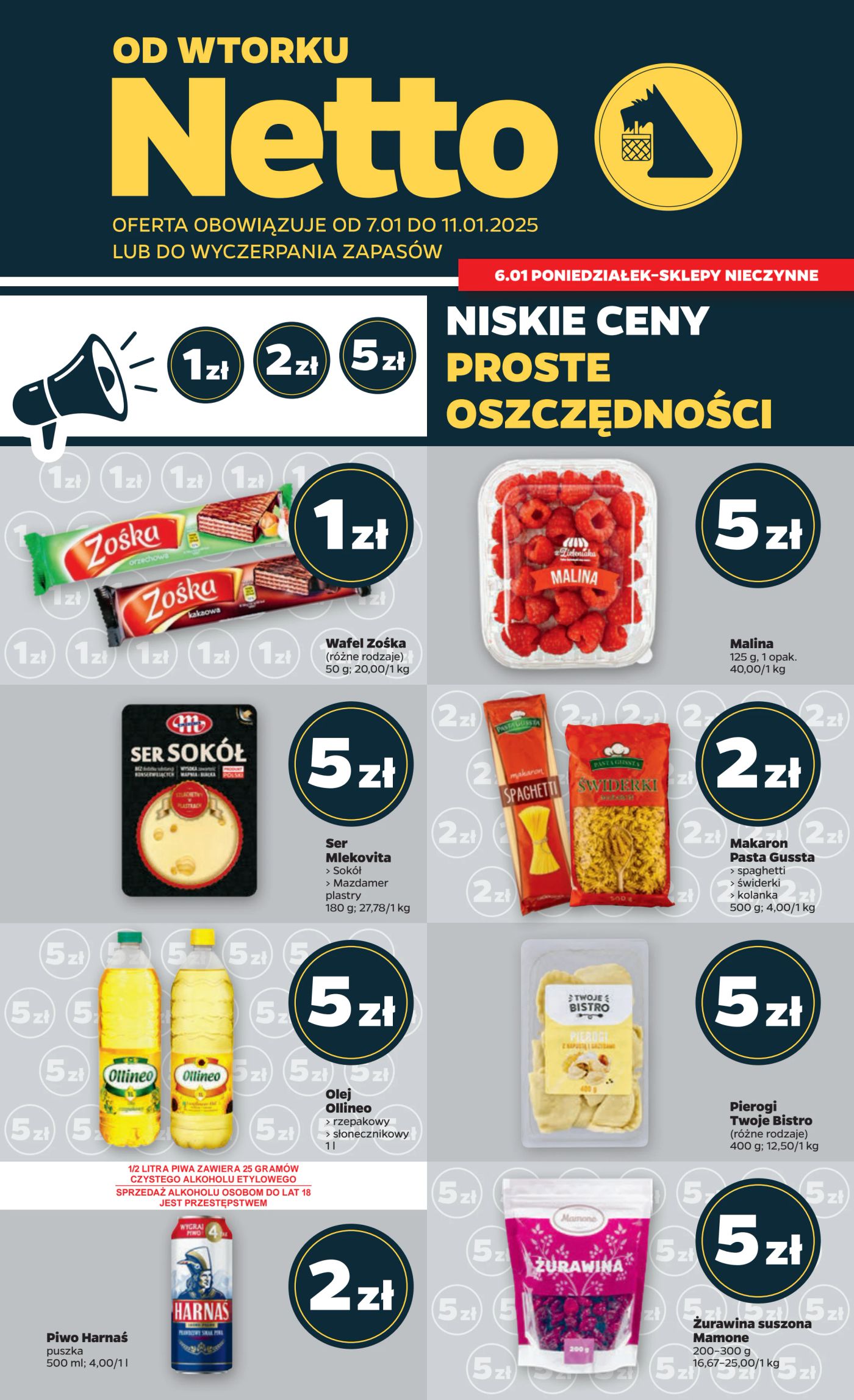 netto - Netto gazetka ważna od 07.01. - 11.01.