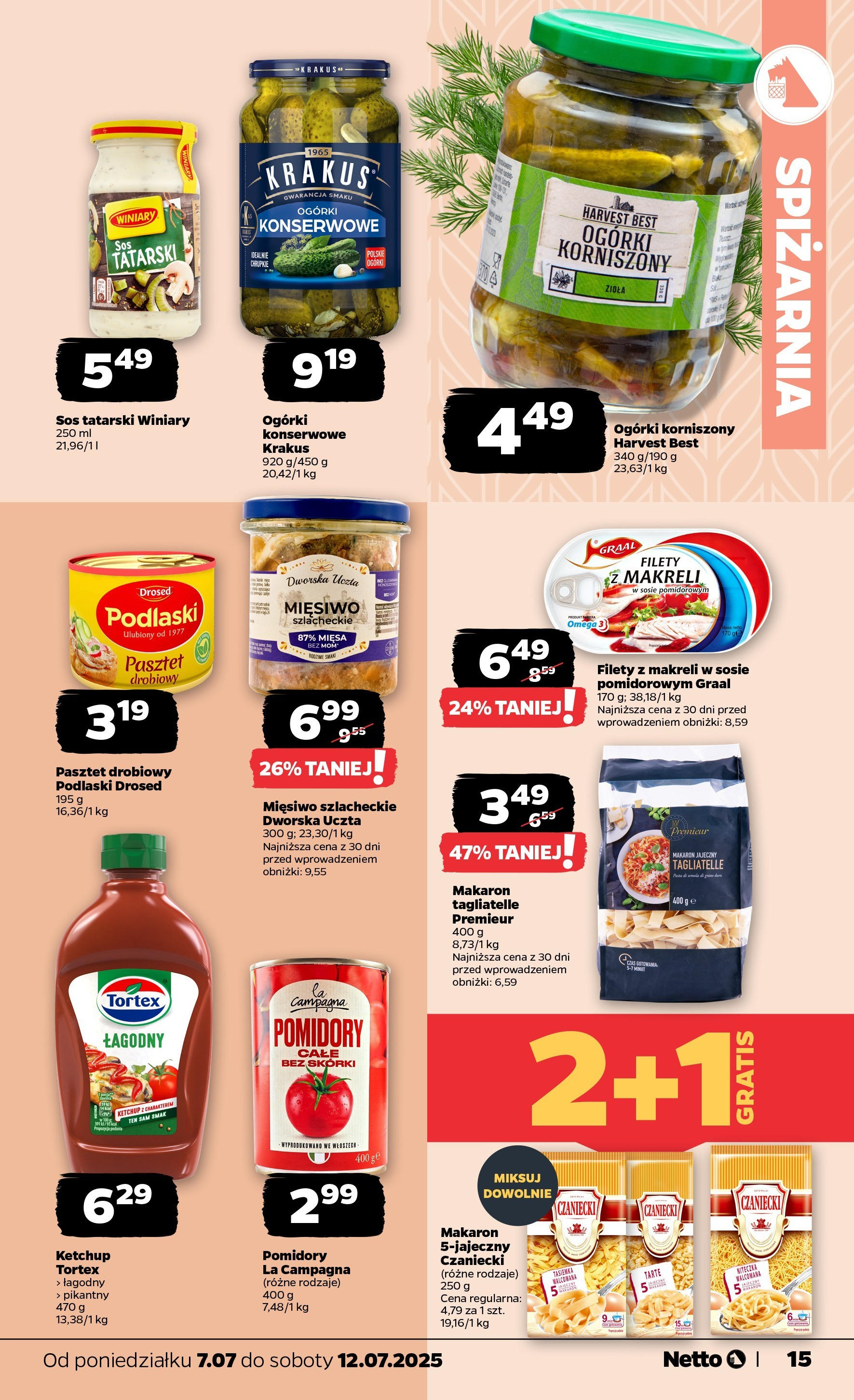 netto - Netto gazetka - Spożywcza 07.07.2025 - 12.07.2025 - page: 15