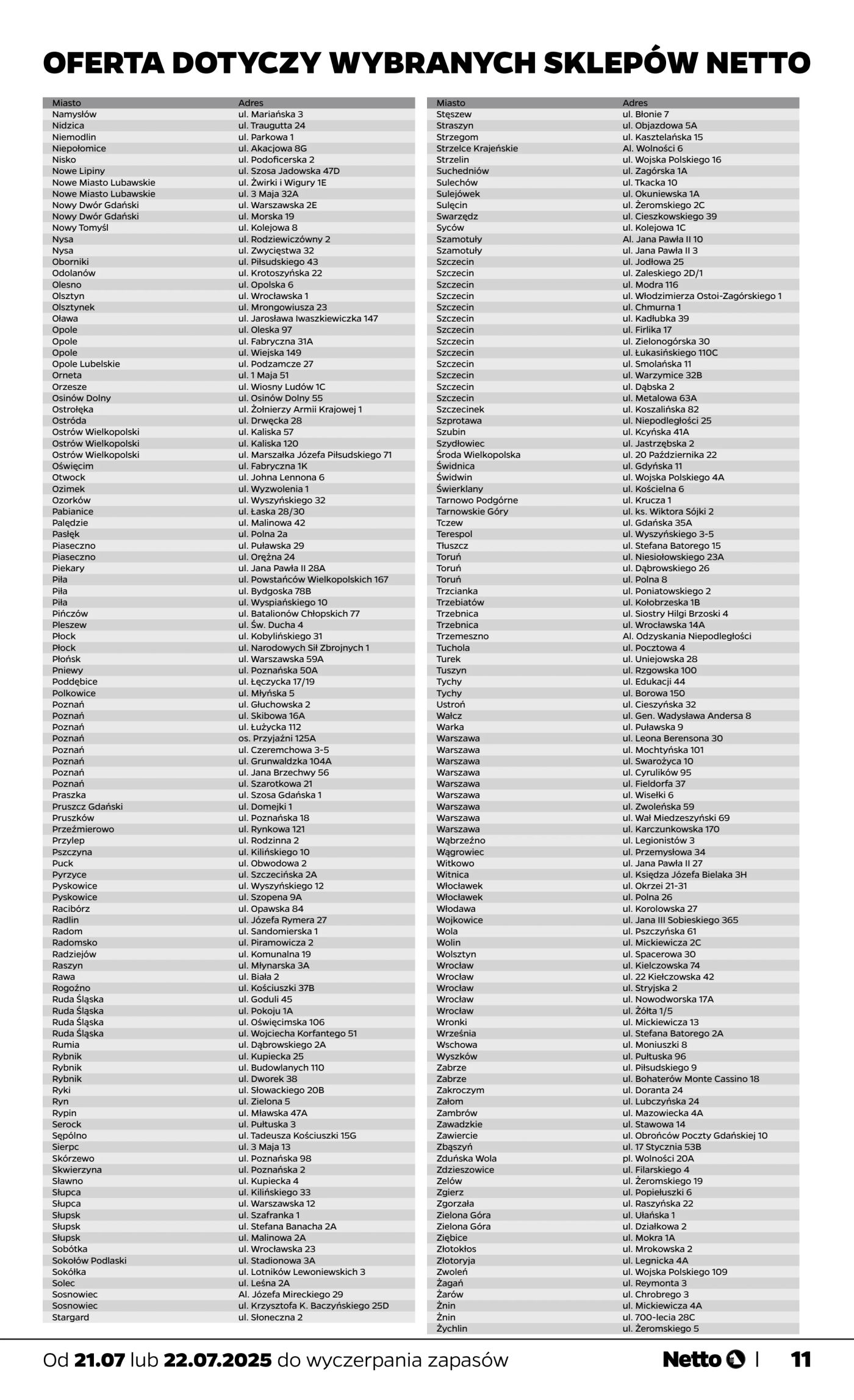 netto - Gazetka Netto - Katalog ogrod ważna od 21.07. - 31.07. - page: 11