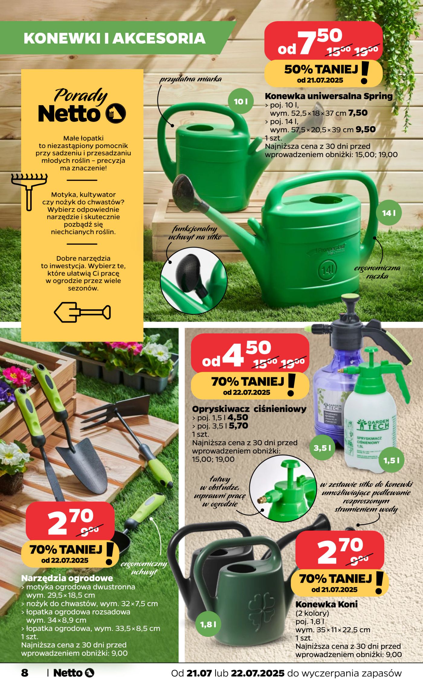 netto - Gazetka Netto - Katalog ogrod ważna od 21.07. - 31.07. - page: 8