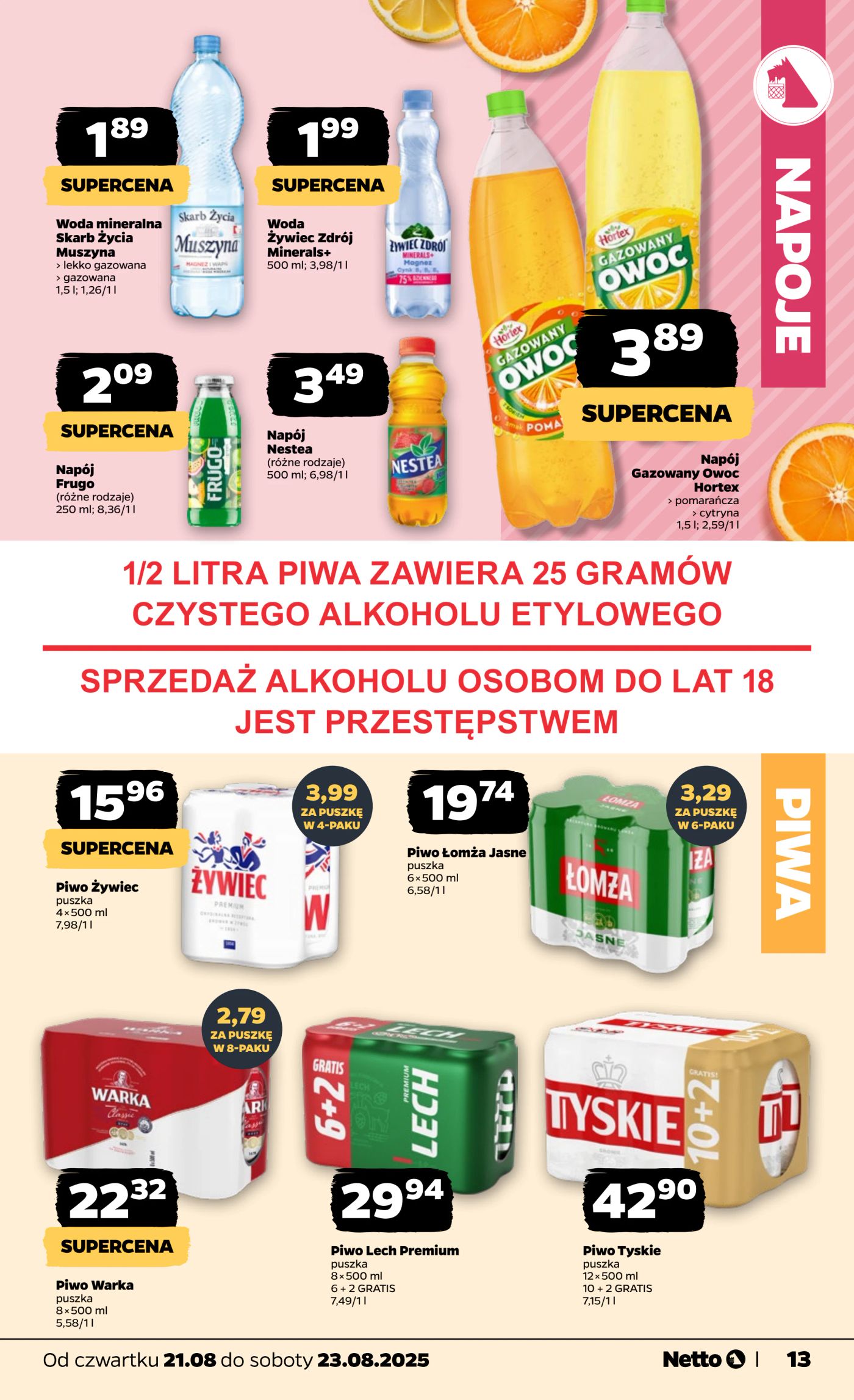 netto - Gazetka Netto - ważna od 21.08. do 23.08. - page: 13