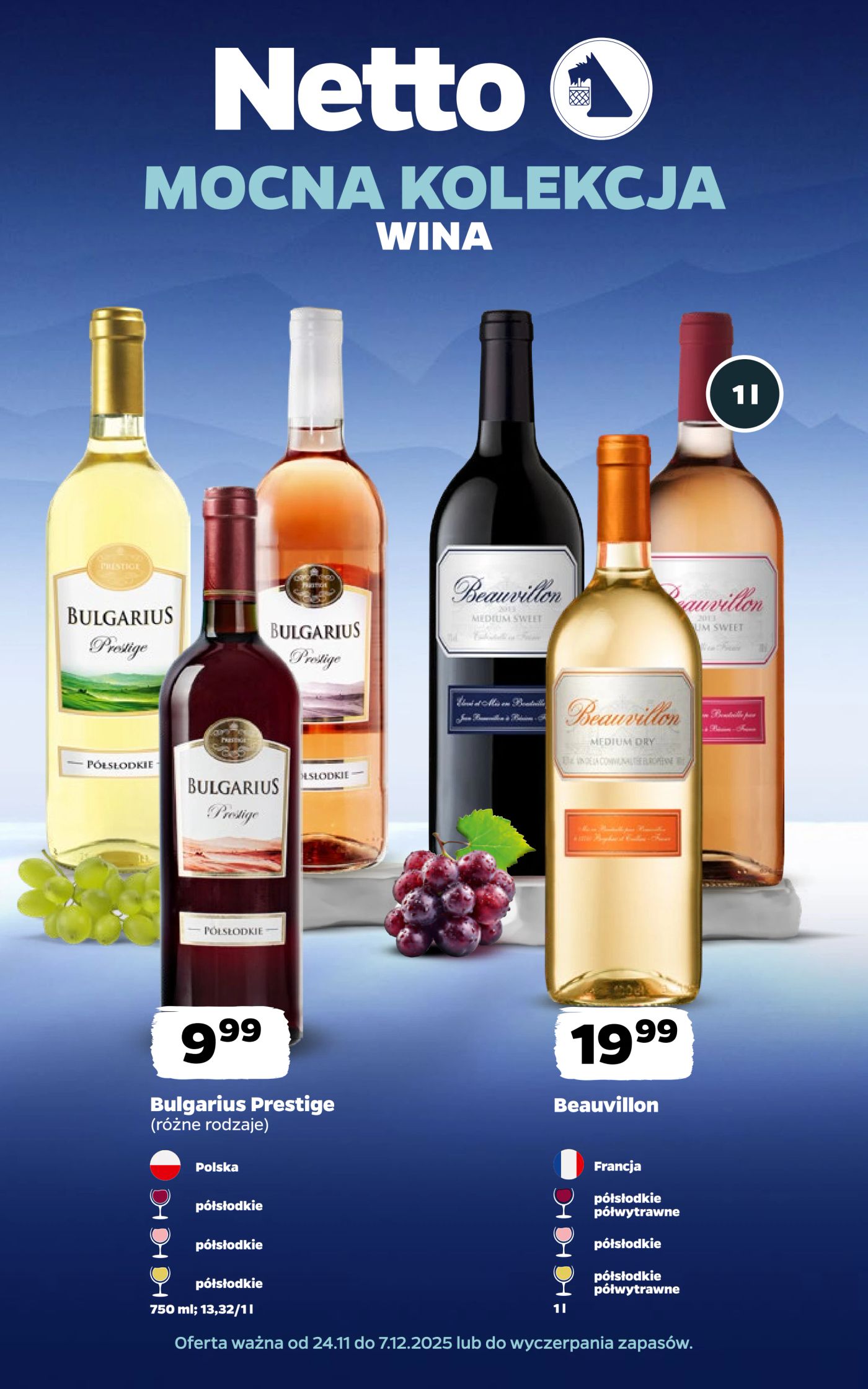 netto - Gazetka Netto - Wina - ważna od 24.11. do 07.12.