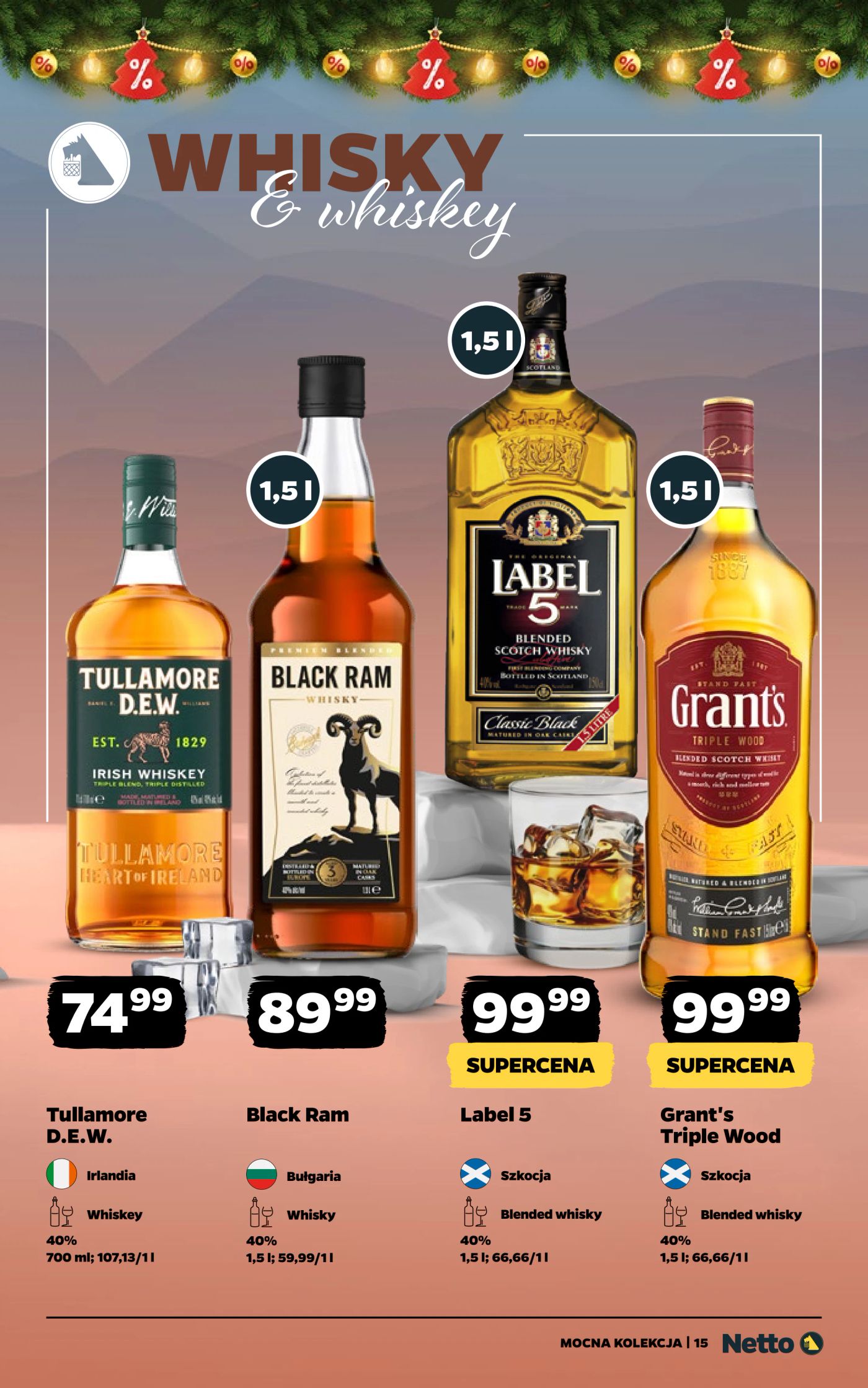 netto - Gazetka Netto - Alkohole mocne - ważna od 08.12. do 21.12. - page: 15