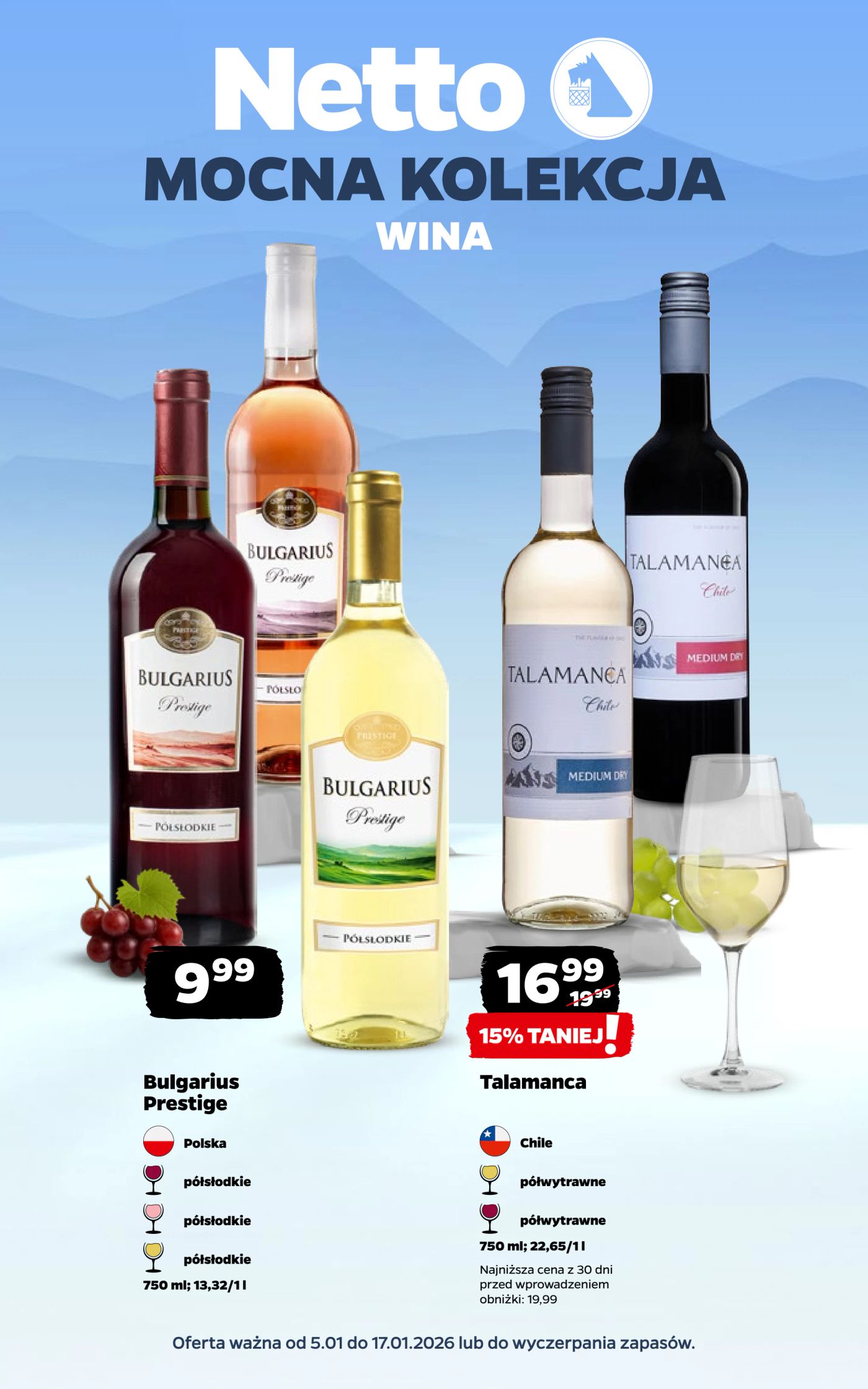 netto - Gazetka Netto - Wina - ważna od 05.01. do 17.01.