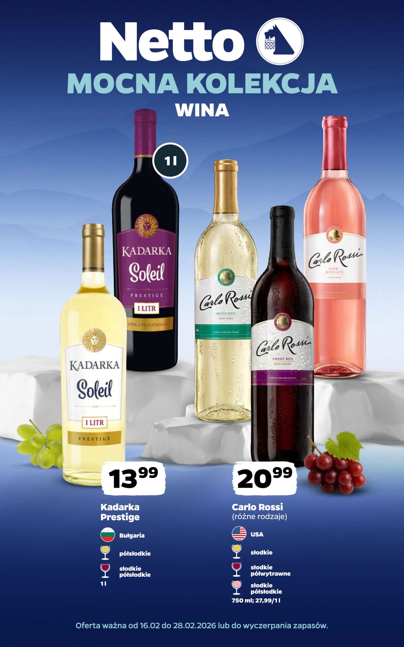 netto - Gazetka Netto - Wina - ważna od 16.02.2026 do 28.02.2026