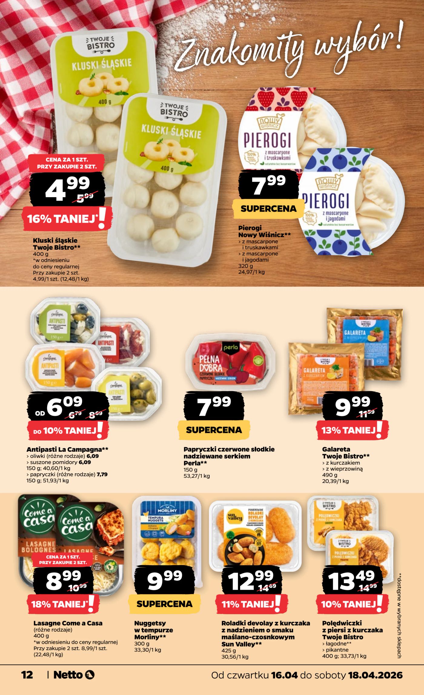 netto - Nowa gazetka Netto - Food ważna od 16.04.2026 do 18.04.2026 - page: 12