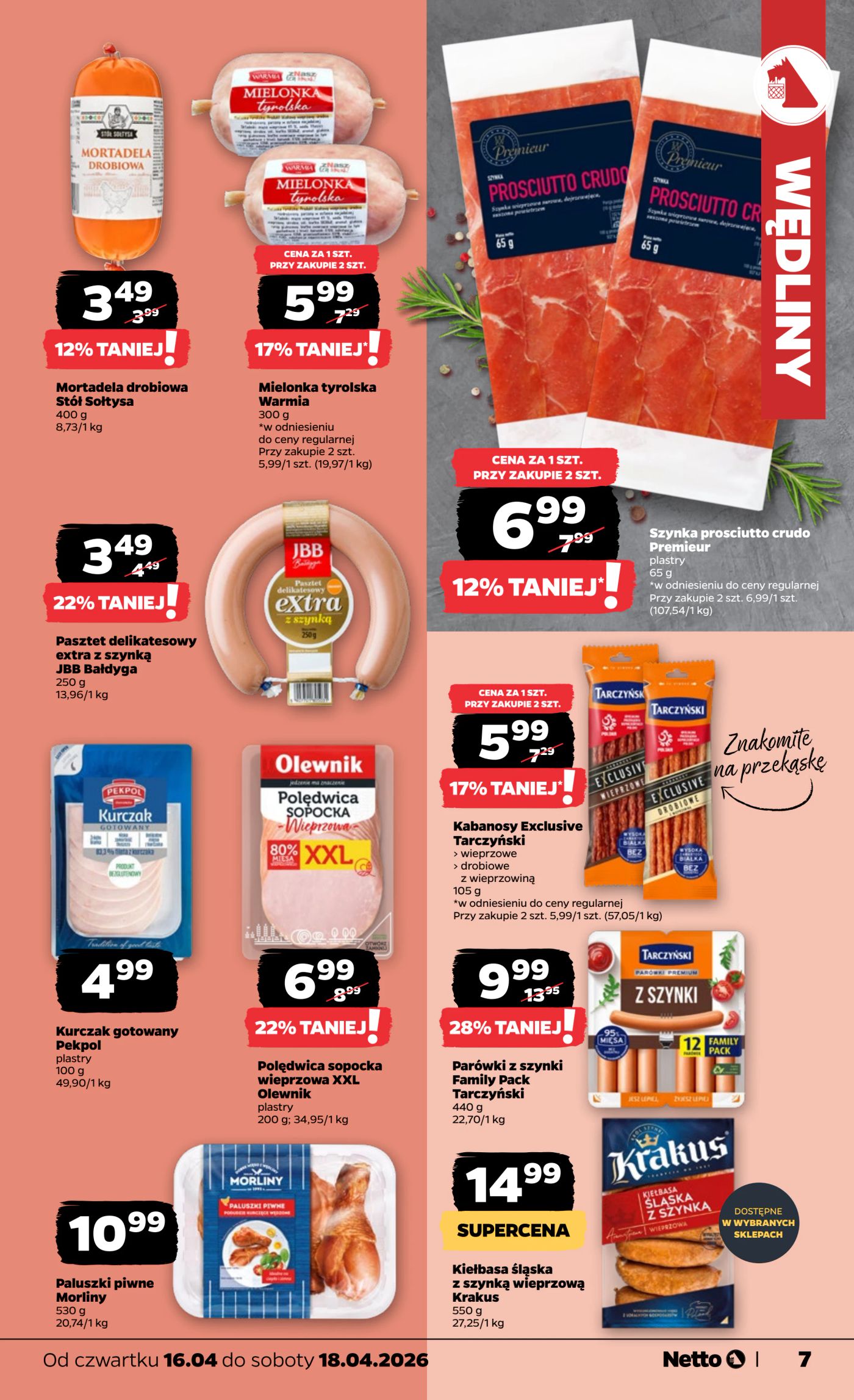 netto - Nowa gazetka Netto - Food ważna od 16.04.2026 do 18.04.2026 - page: 7