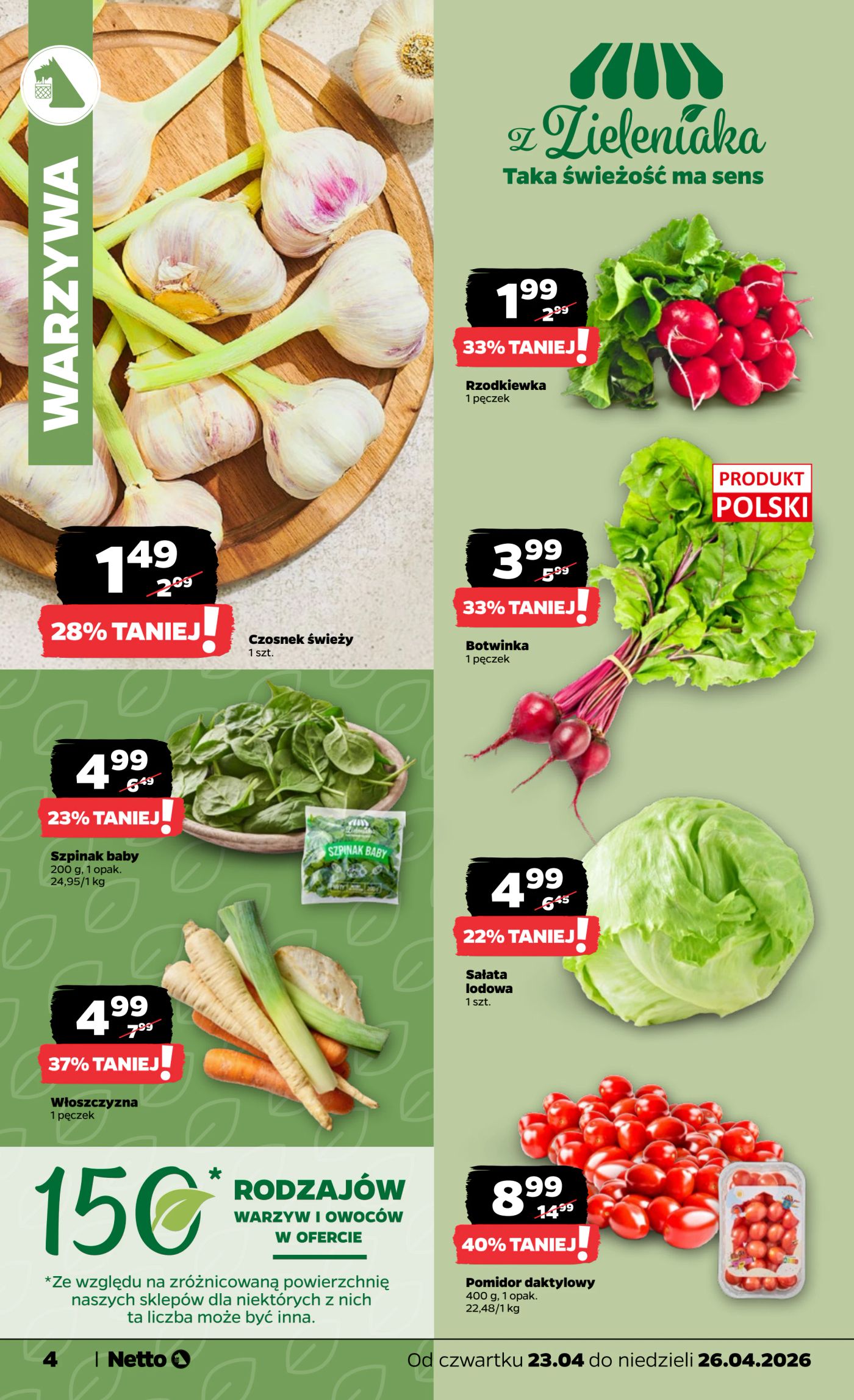 netto - Nowa gazetka Netto - Food ważna od 23.04.2026 do 26.04.2026 - page: 4