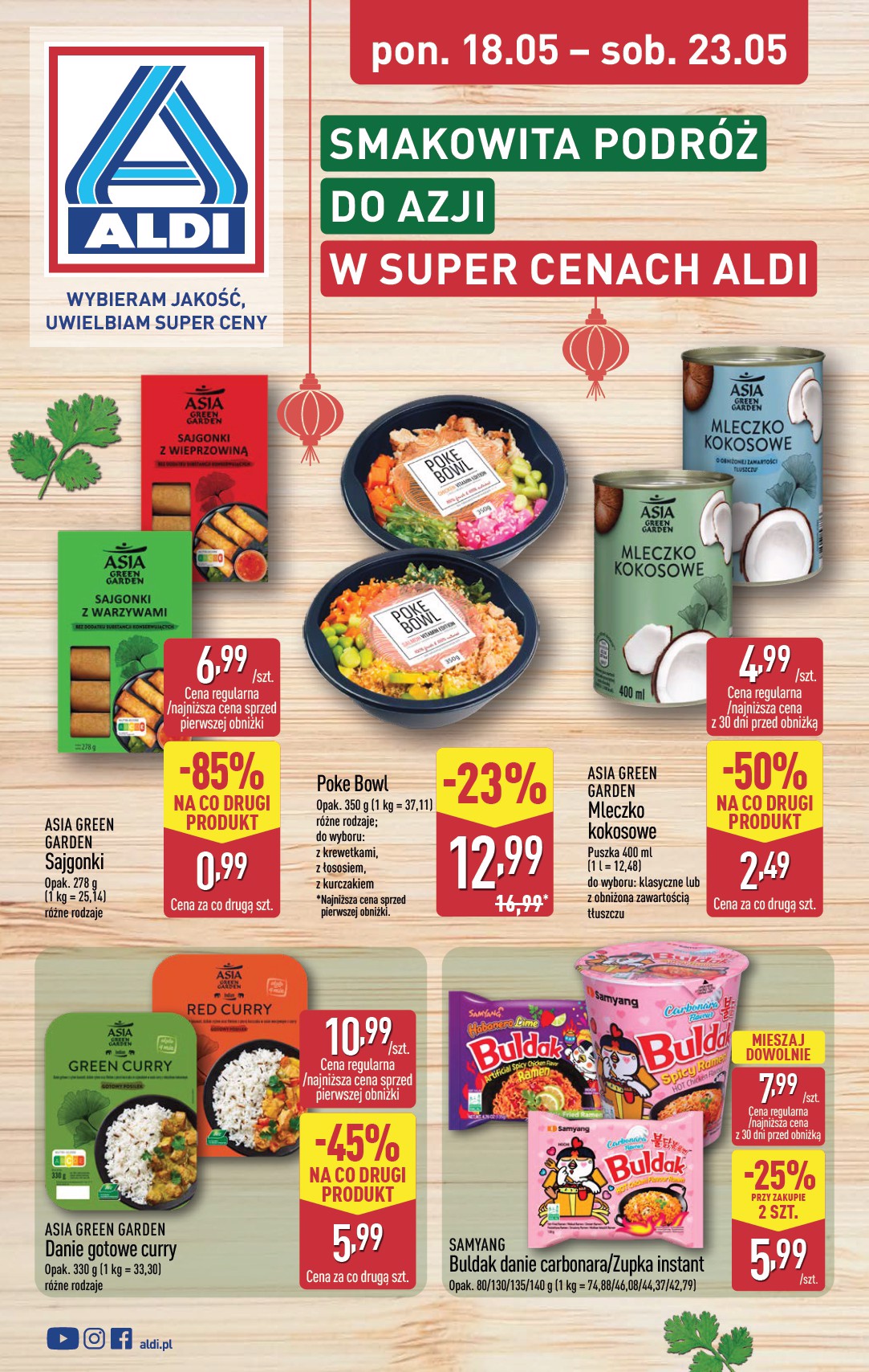 aldi - Nowa gazetka ALDI - Smakowita podróż do Azji ważna od 18.05.2026 do 23.05.2026