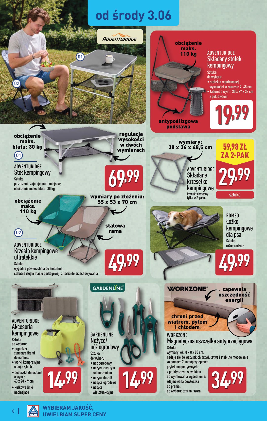 aldi - Nowa gazetka ALDI - Przygotuj się na kolejny tydzień ważna od 03.06.2026 do 06.06.2026 - page: 8