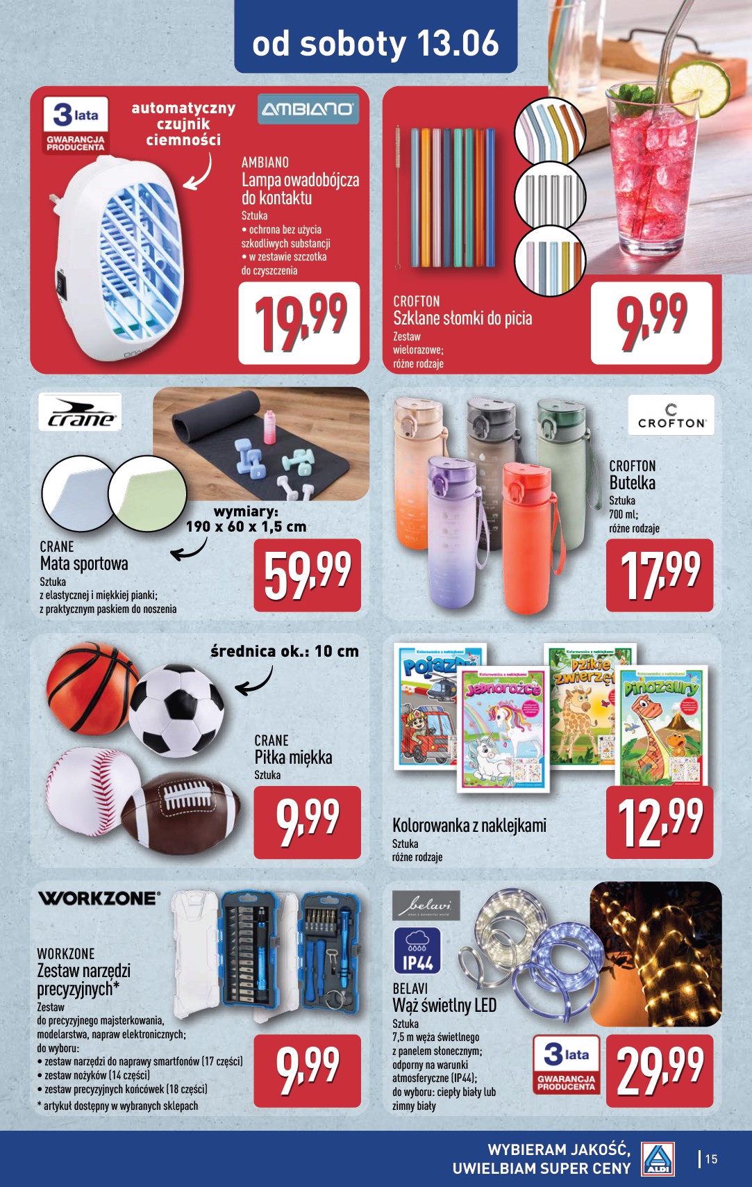 aldi - Nowa gazetka ALDI - Artykuły przemysłowe i tekstylia ważna od 10.06.2026 do 13.06.2026 - page: 15