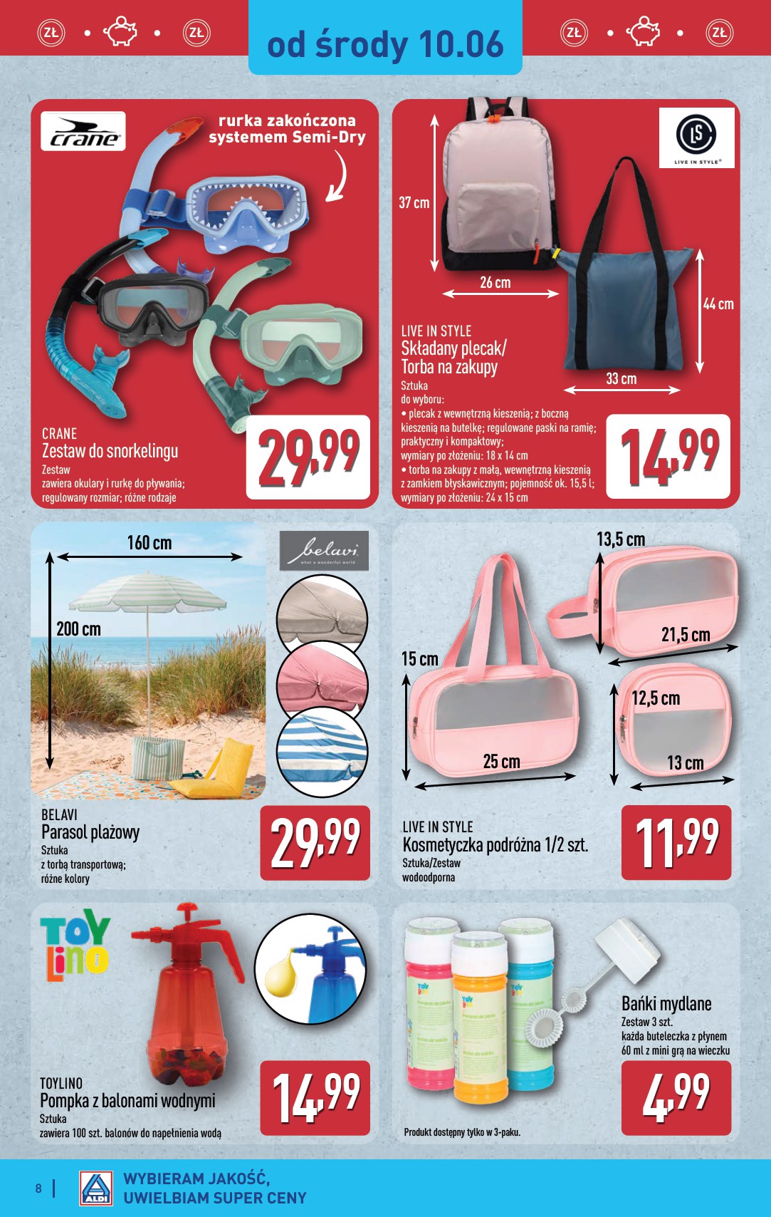 aldi - Nowa gazetka ALDI - Artykuły przemysłowe i tekstylia ważna od 10.06.2026 do 13.06.2026 - page: 8
