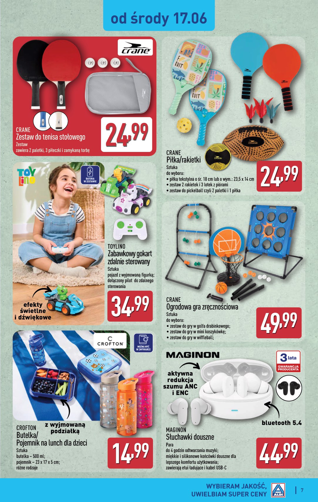 aldi - Nowa gazetka ALDI - Artykuły przemysłowe i tekstylia ważna od 17.06.2026 do 20.06.2026 - page: 7