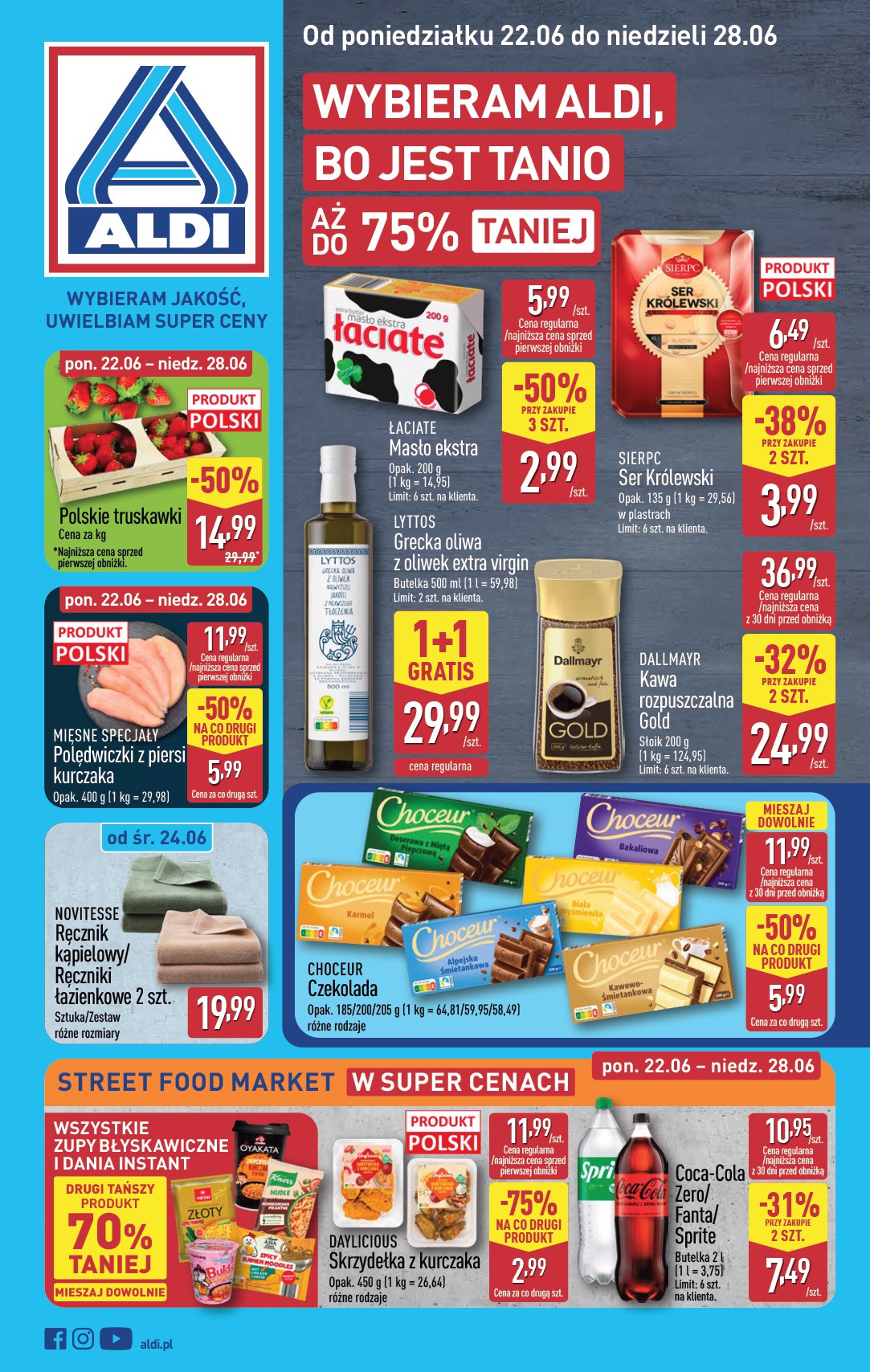 aldi - Nowa gazetka ALDI - Pełna oferta ważna od 22.06.2026 do 28.06.2026