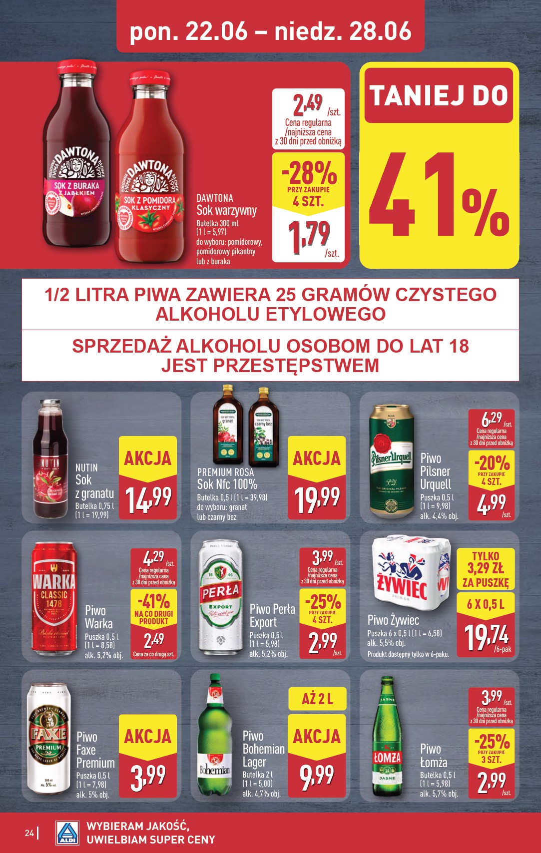 aldi - Nowa gazetka ALDI - Pełna oferta ważna od 22.06.2026 do 28.06.2026 - page: 24