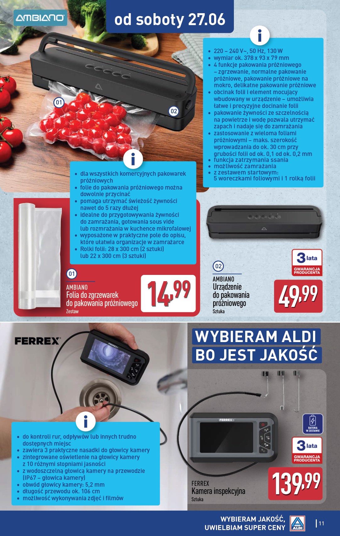 aldi - Aktualna gazetka ALDI - Artykuły przemysłowe i tekstylia ważna od 24.06.2026 do 30.06.2026 - page: 11