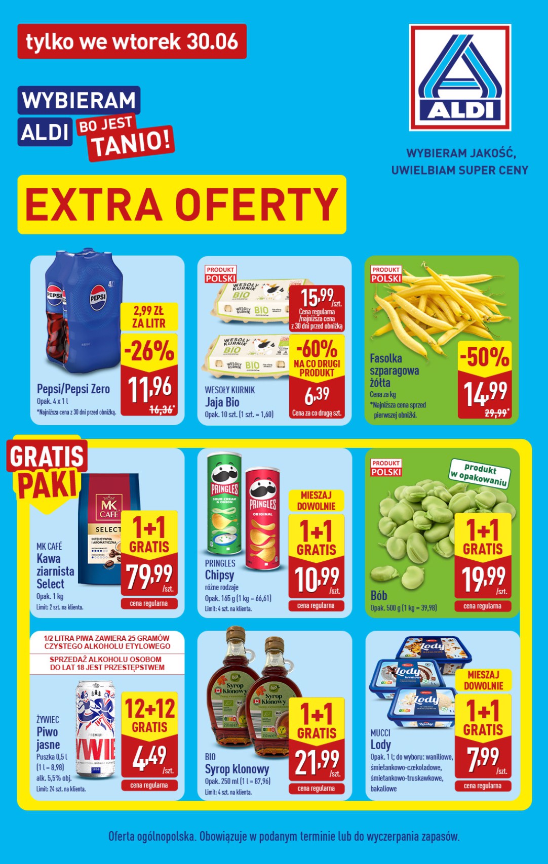 aldi - Aktualna gazetka ALDI - Extra oferta ważna od 30.06.2026 - 30.06.2026